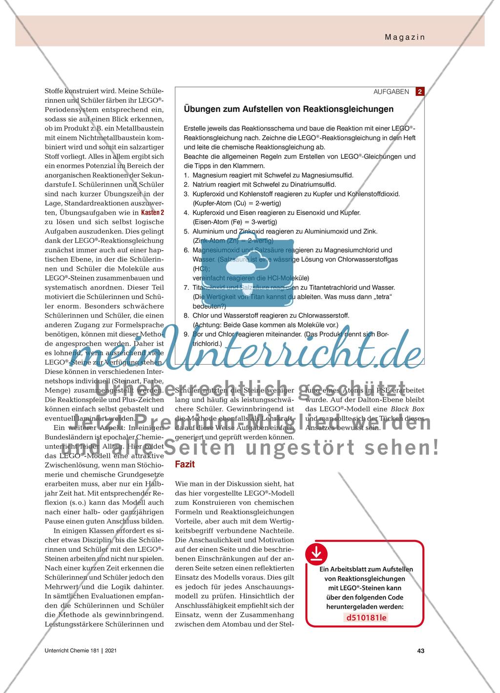 Stein für Stein zur Reaktionsgleichung Preview 4