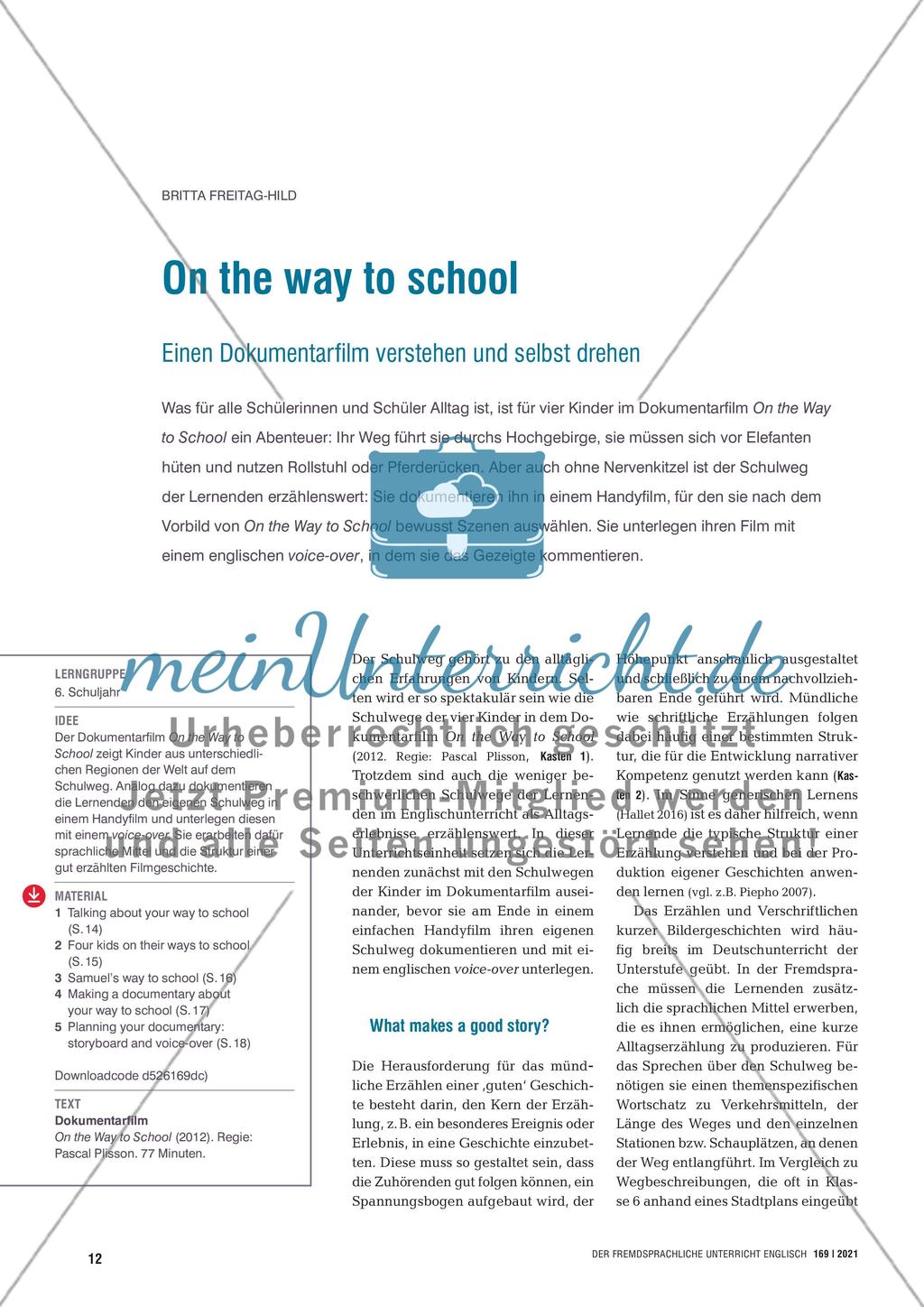 On the way to school Preview 1