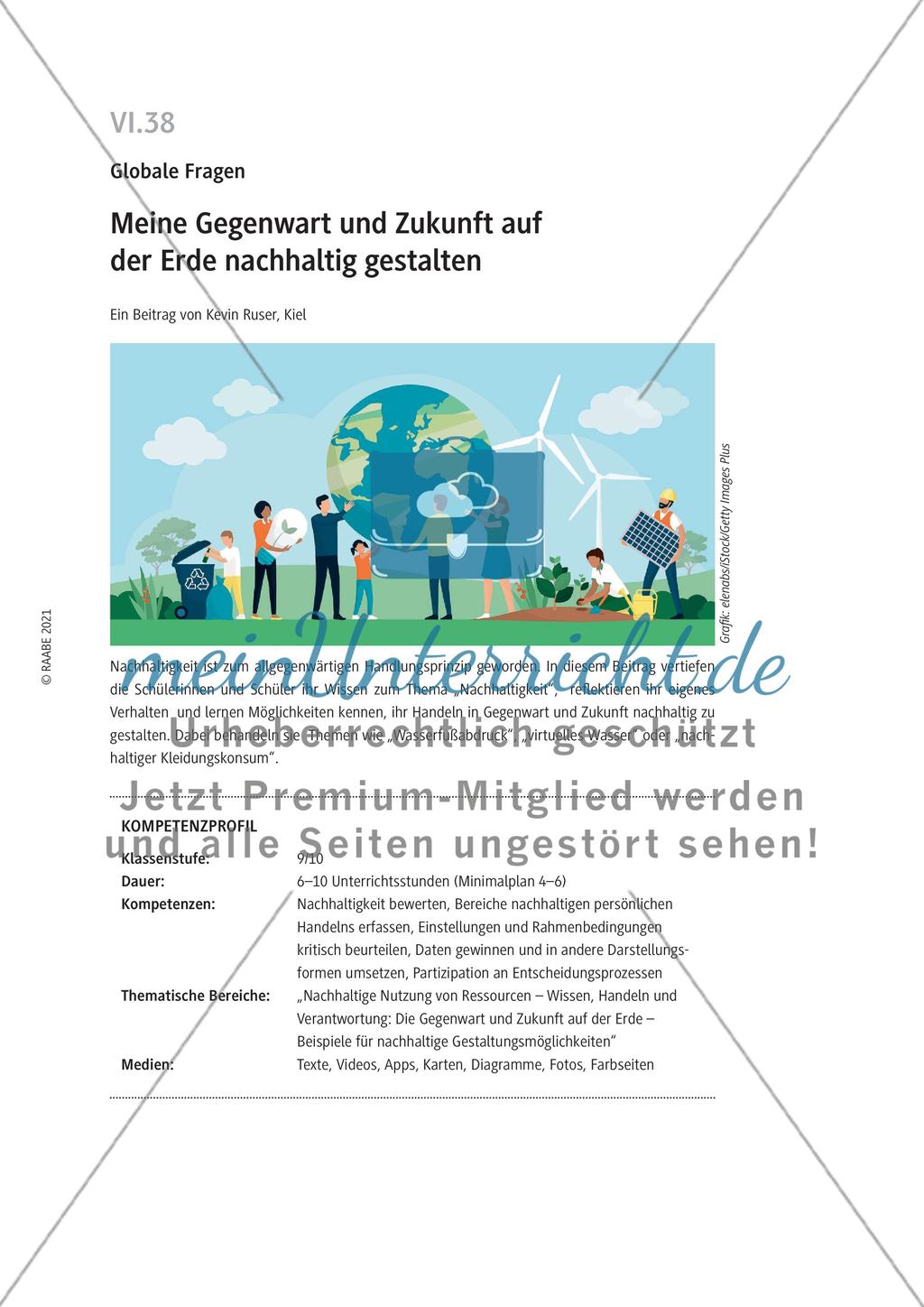 Meine Gegenwart und Zukunft auf der Erde nachhaltig gestalten Preview 1