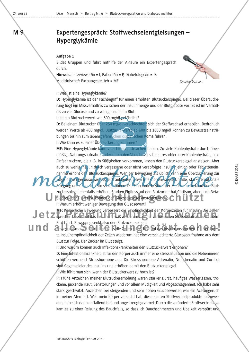Stoffwechselentgleisungen – Hypo- und Hyperglykämie Preview 1