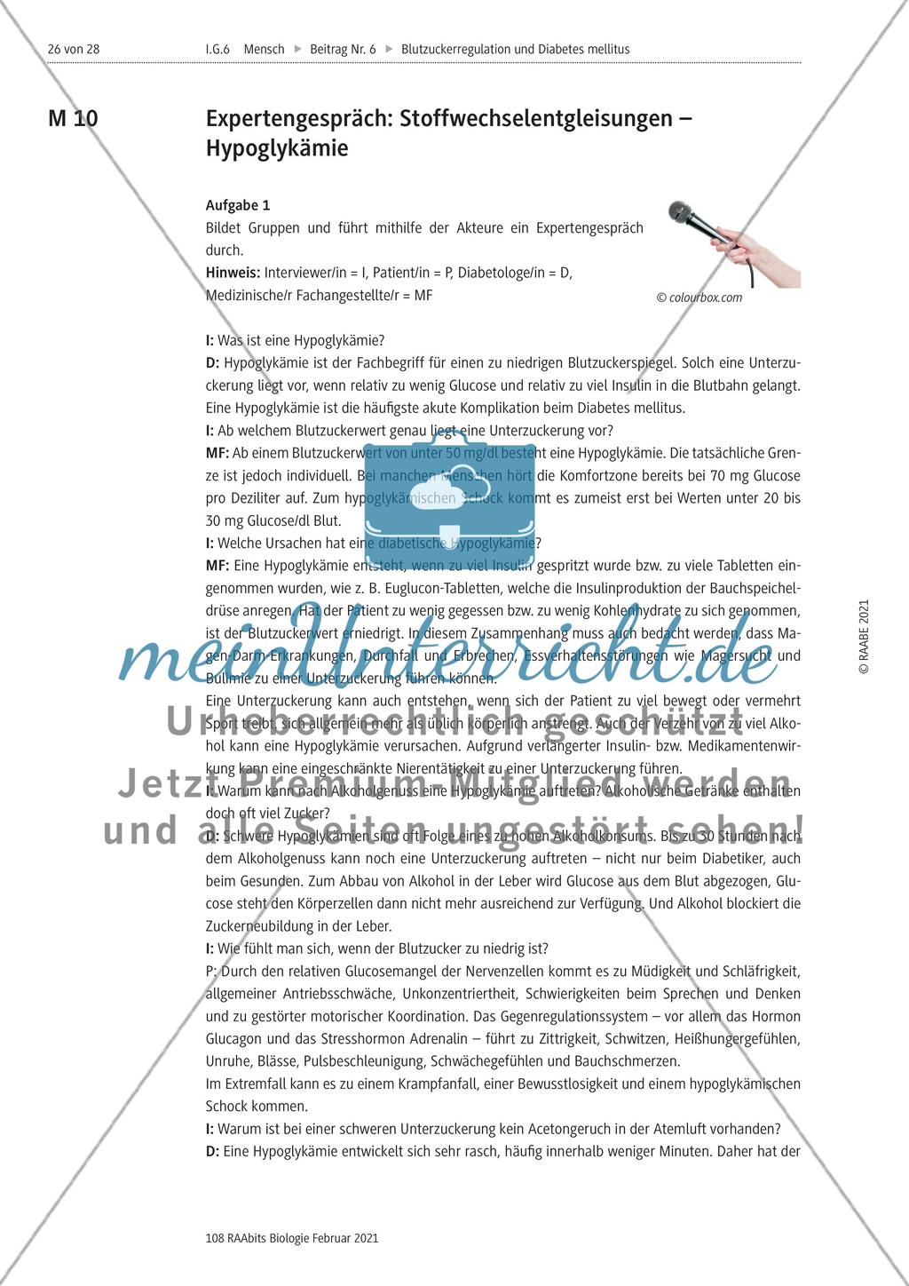 Stoffwechselentgleisungen – Hypo- und Hyperglykämie Preview 3