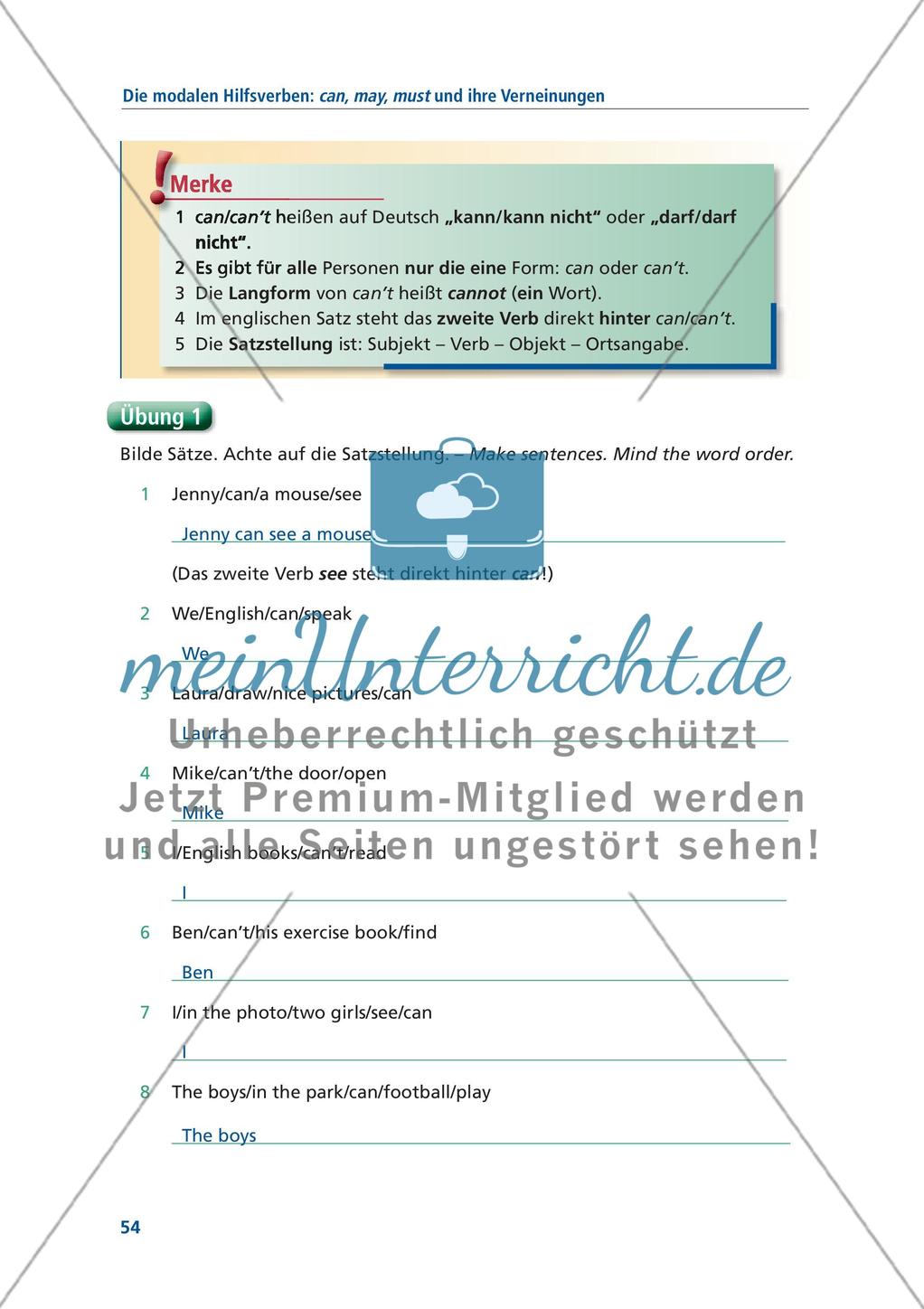 Englische Grammatik gecheckt! 5. Klasse - Teil 3 Preview 10