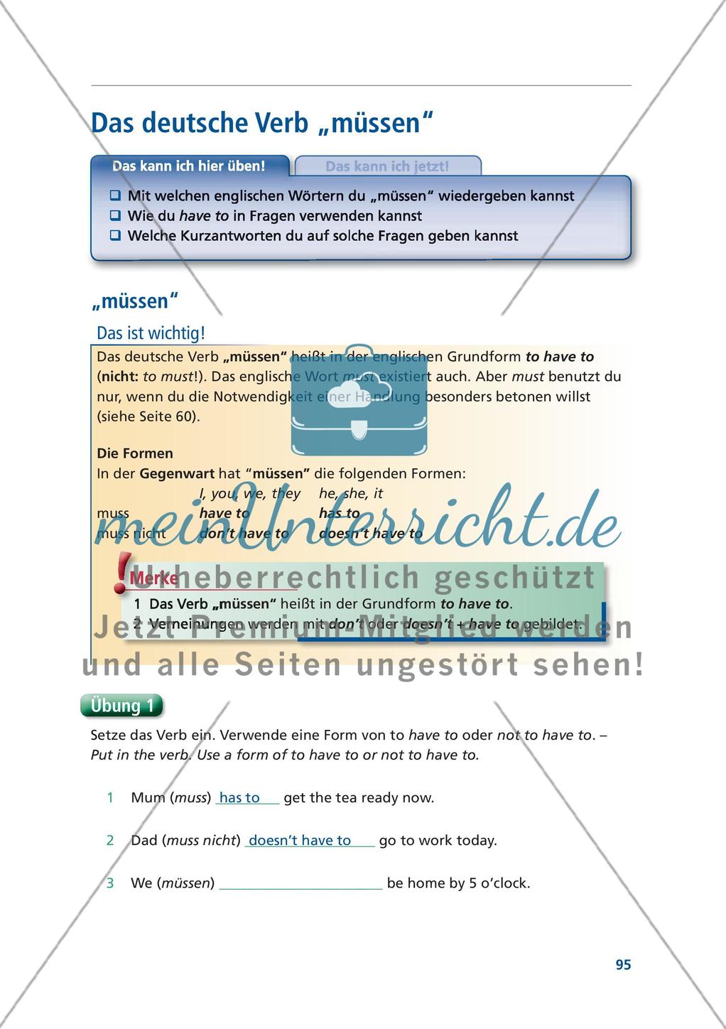 Englische Grammatik gecheckt! 5. Klasse - Teil 6 Preview 1