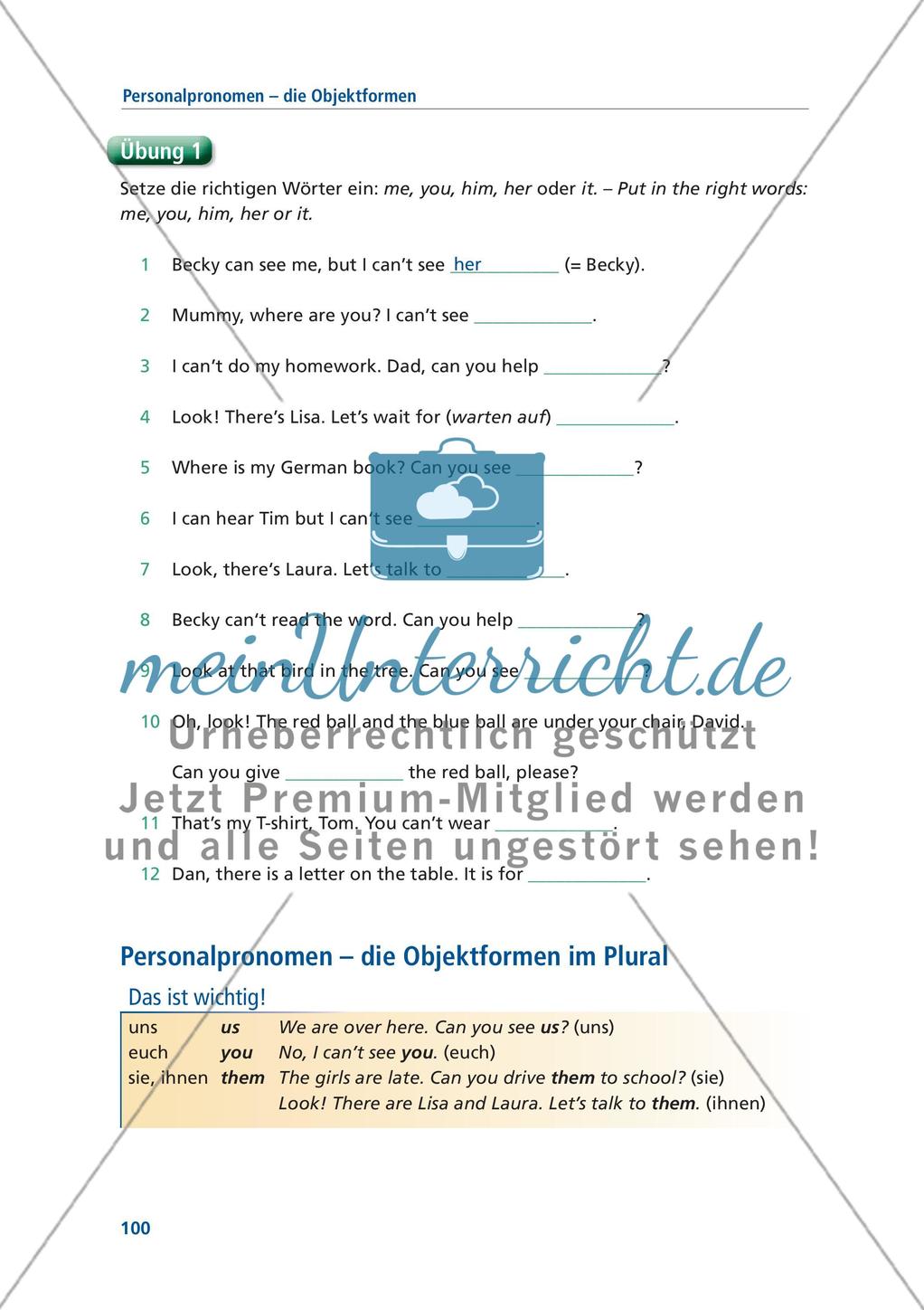 Englische Grammatik gecheckt! 5. Klasse - Teil 6 Preview 6