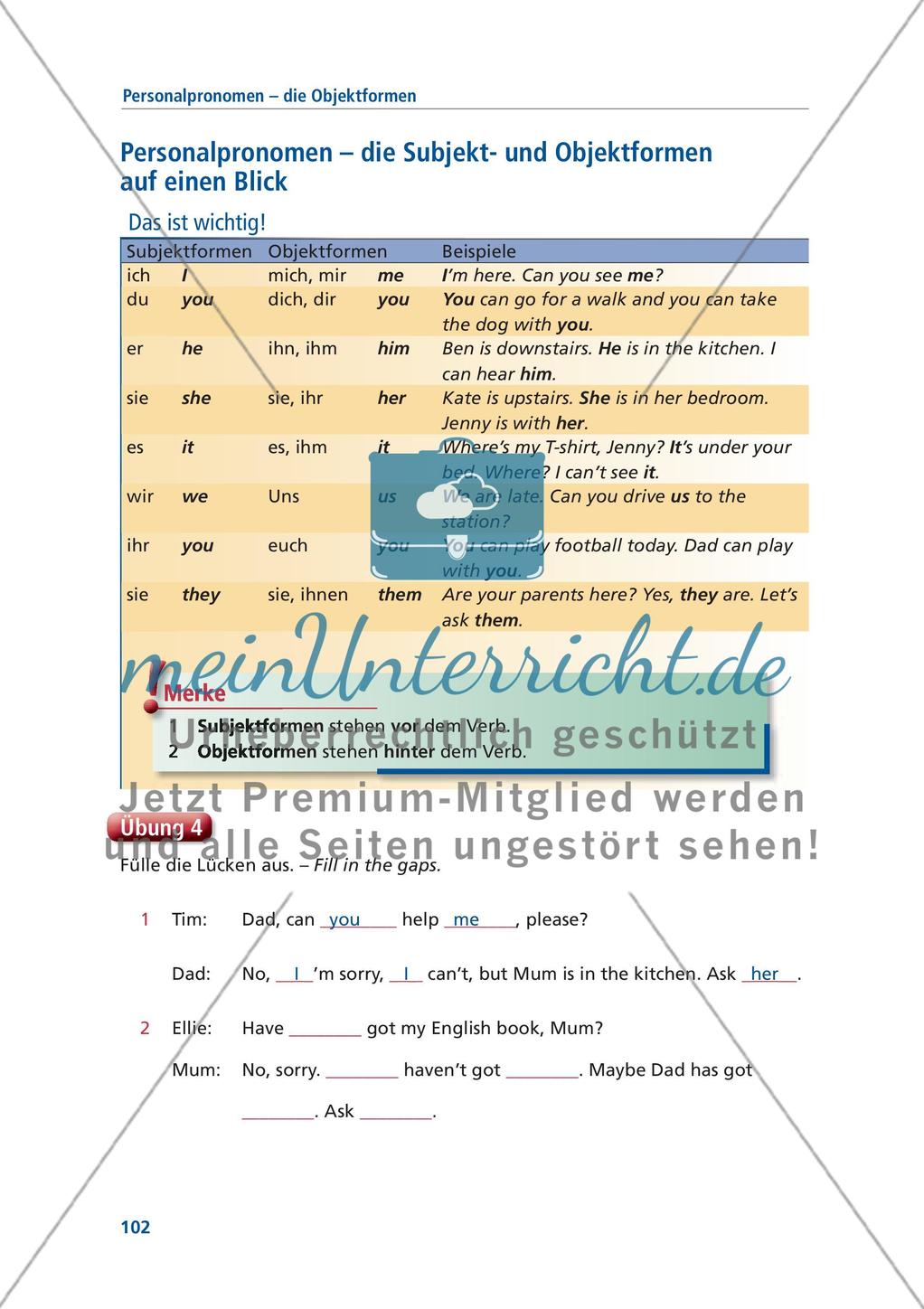 Englische Grammatik gecheckt! 5. Klasse - Teil 6 Preview 8