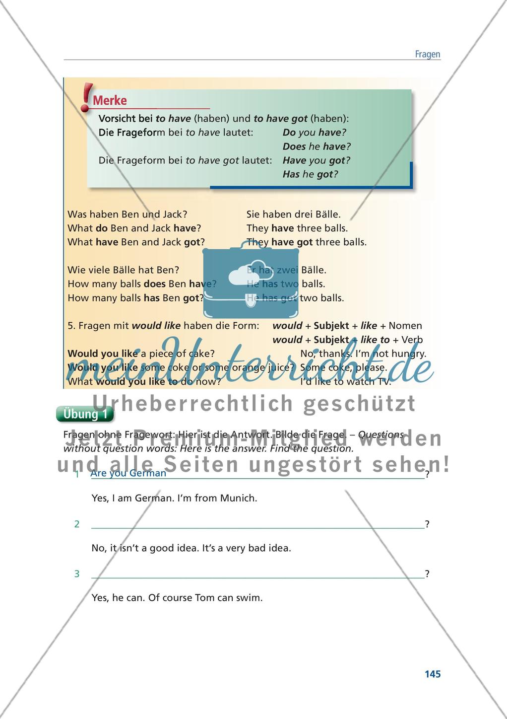 Englische Grammatik gecheckt! 5. Klasse - Teil 9 Preview 2