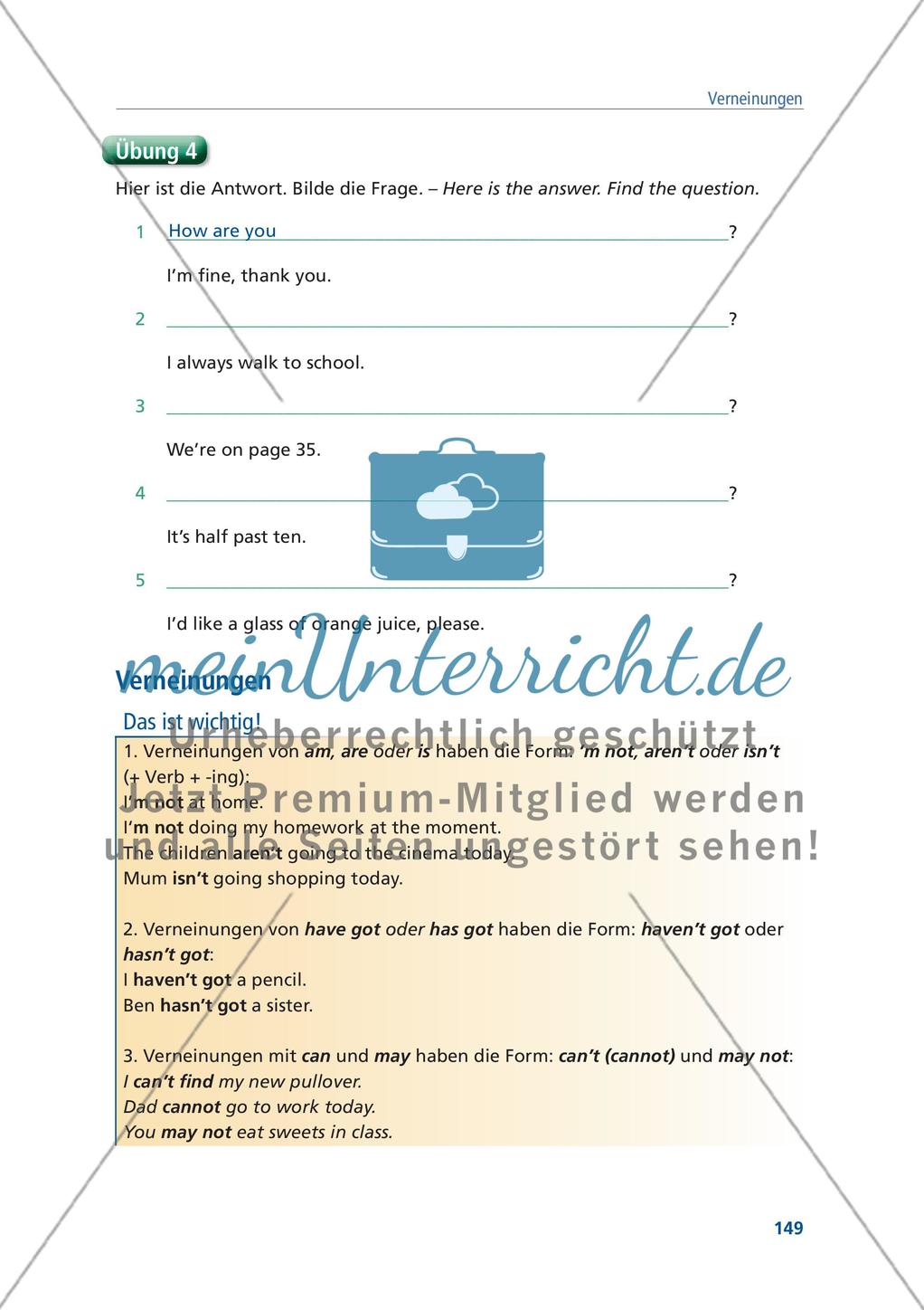 Englische Grammatik gecheckt! 5. Klasse - Teil 9 Preview 6