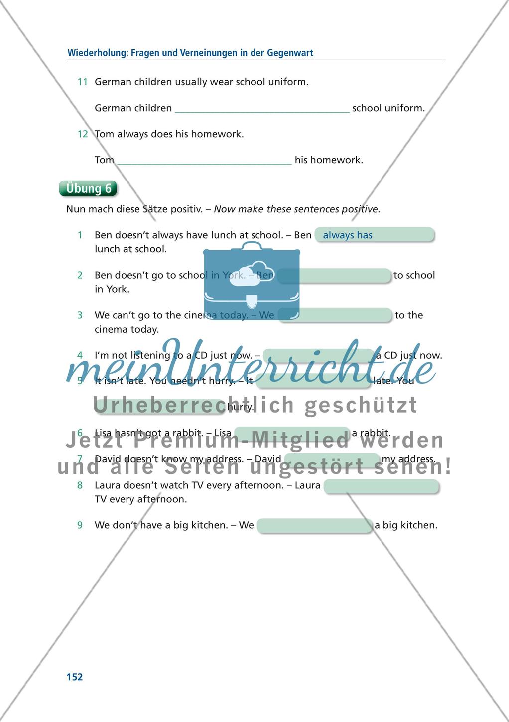 Englische Grammatik gecheckt! 5. Klasse - Teil 9 Preview 9