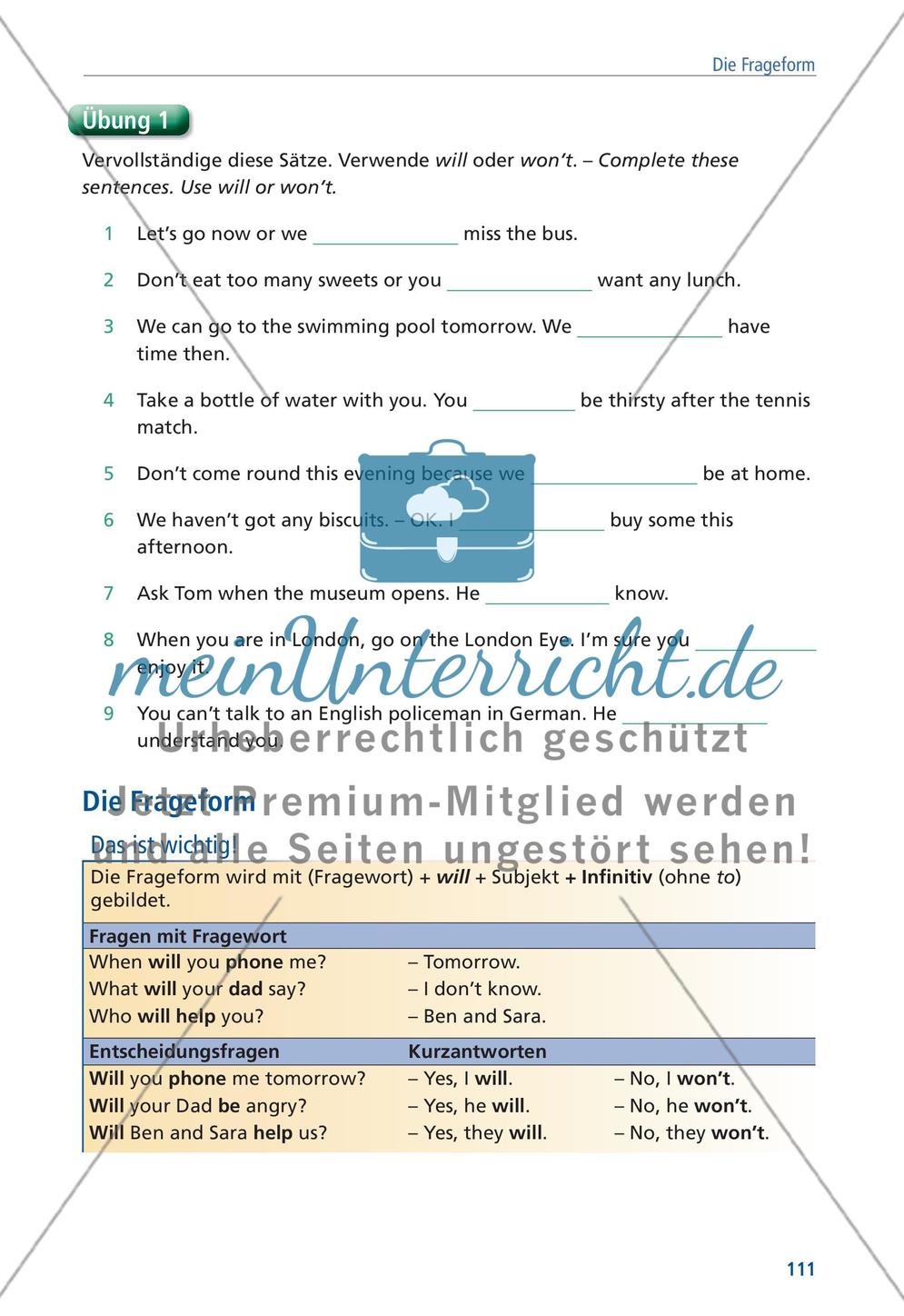 Englische Grammatik gecheckt! 6. Klasse - Teil 7 Preview 11