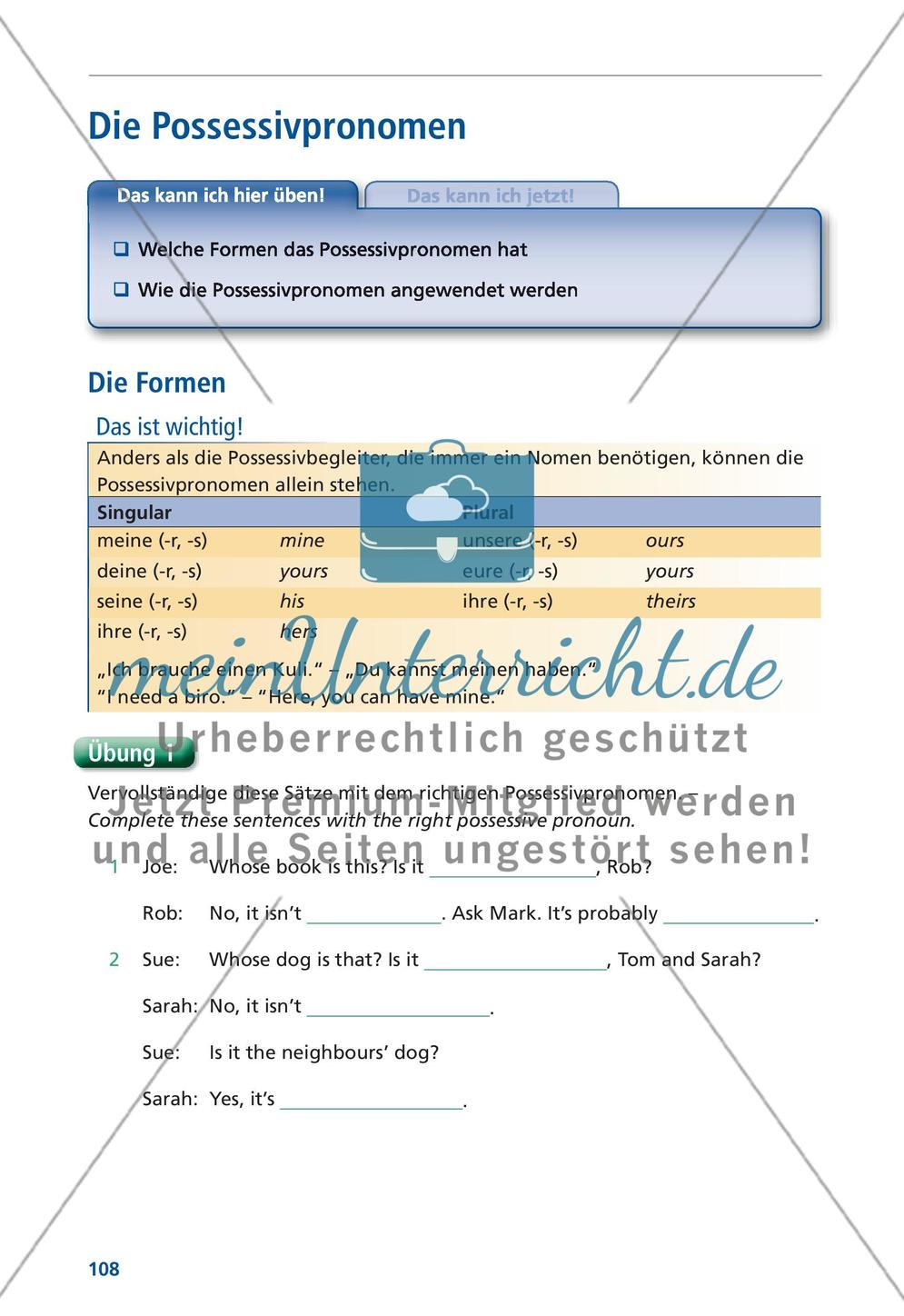 Englische Grammatik gecheckt! 6. Klasse - Teil 7 Preview 8
