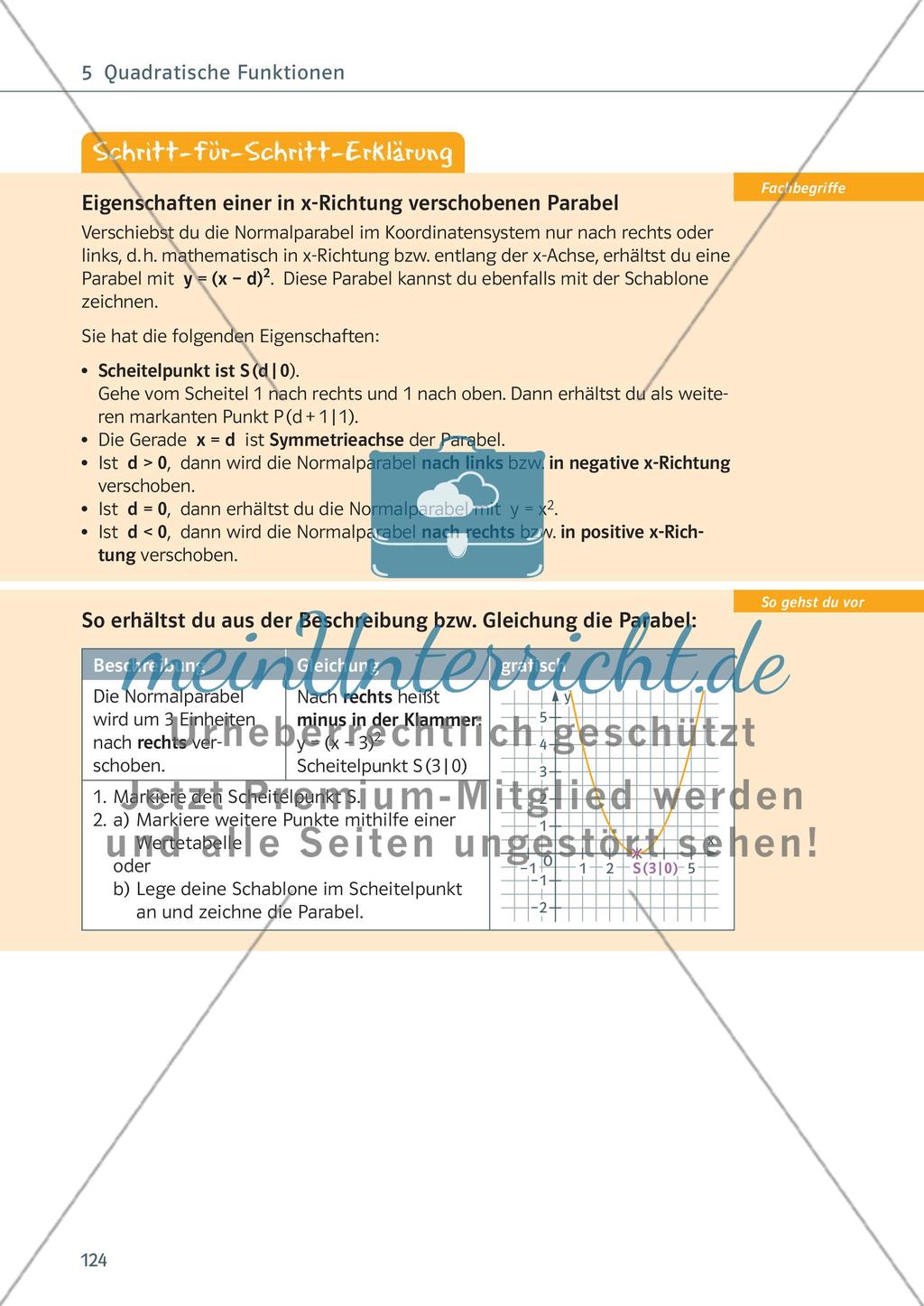 Quadratische Funktionen - Teil 2 - meinUnterricht