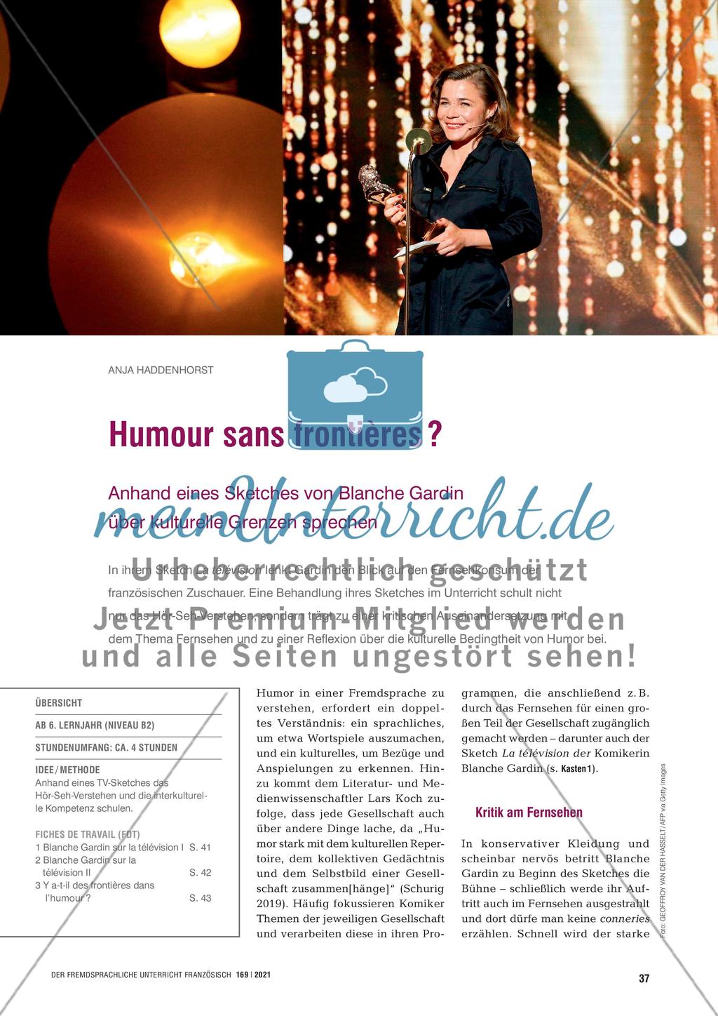 Humour sans frontières? Preview 1
