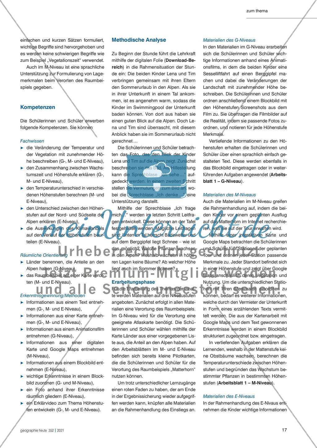 Höhenstufen in den Alpen Preview 4
