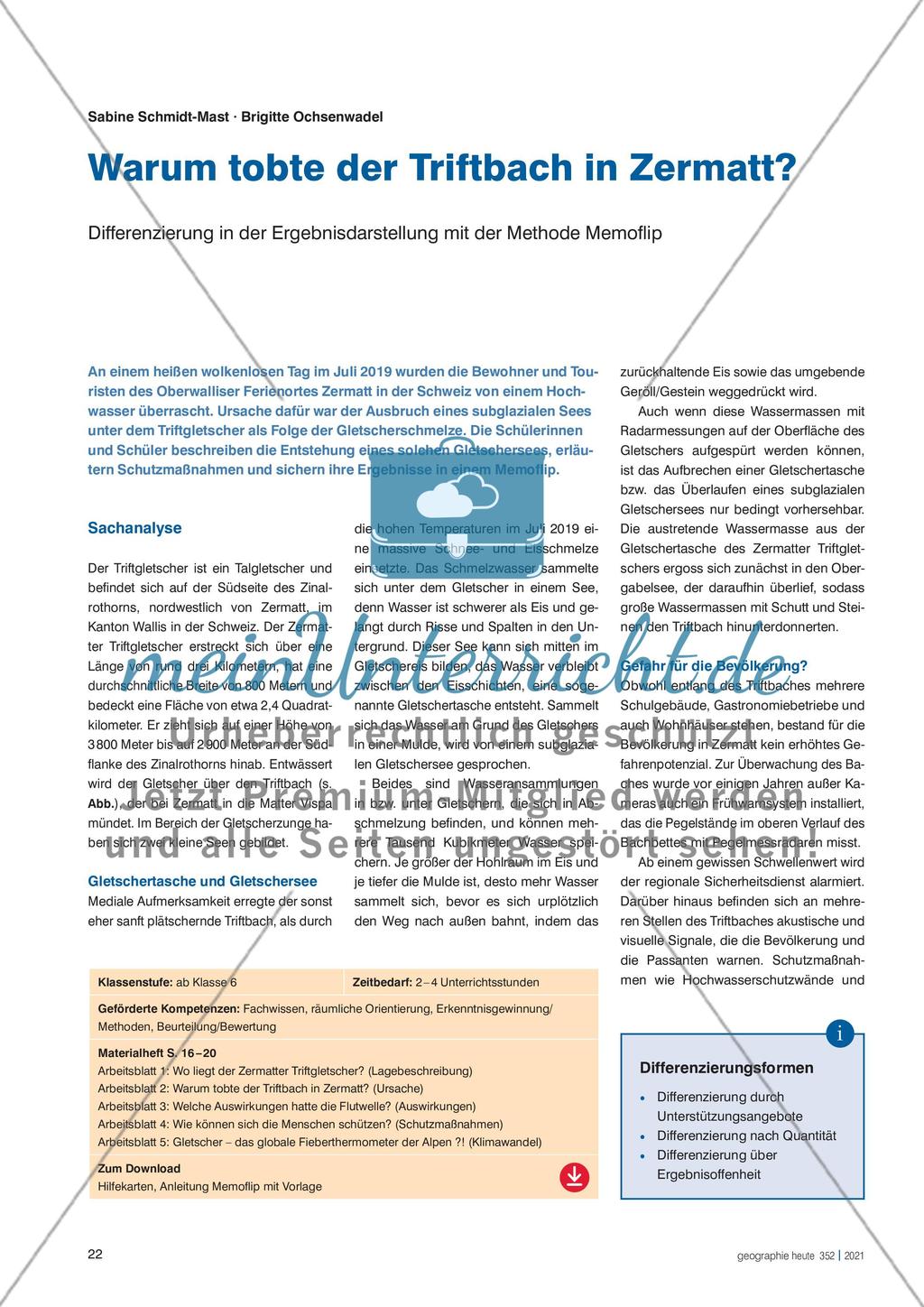 Warum tobte der Triftbach in Zermatt? Preview 1