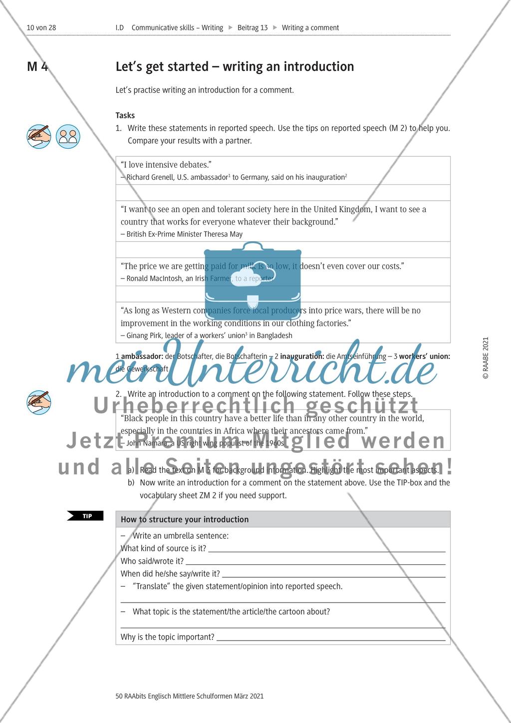 Writing a comment – an introduction Preview 5