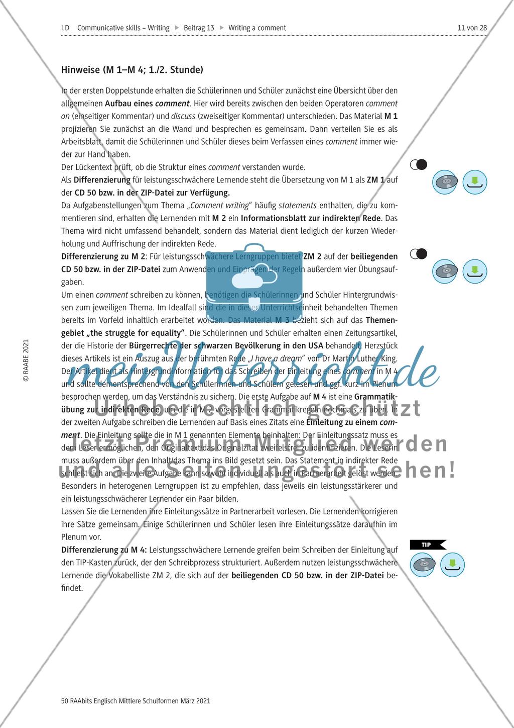 Writing a comment – an introduction Preview 6