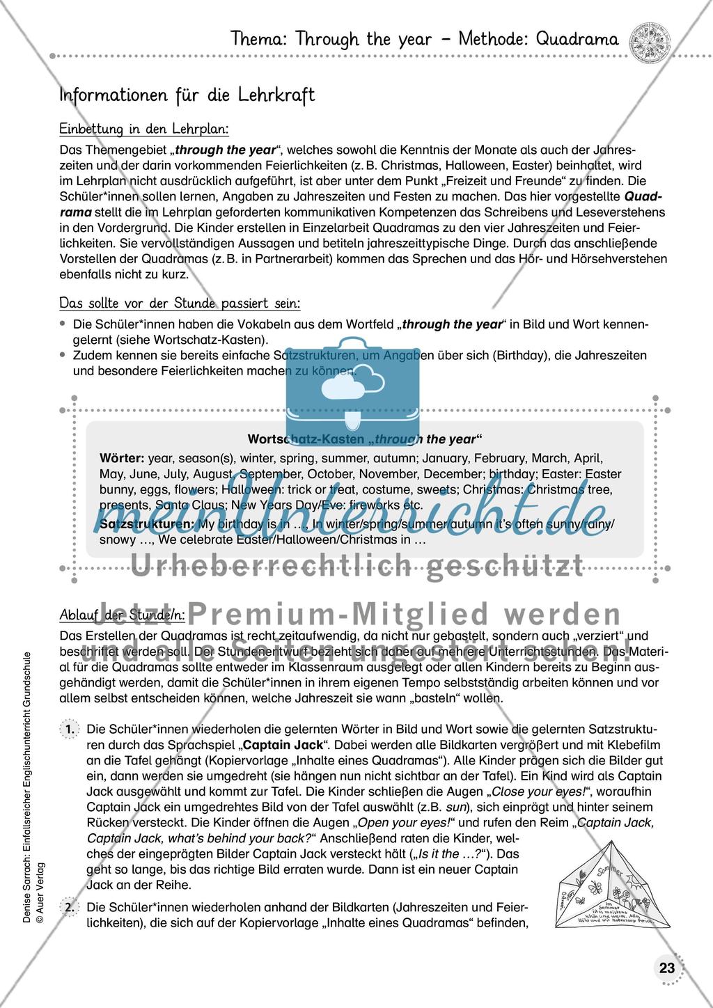 Einfallsreicher Englischunterricht Grundschule - Teil 2 Preview 1