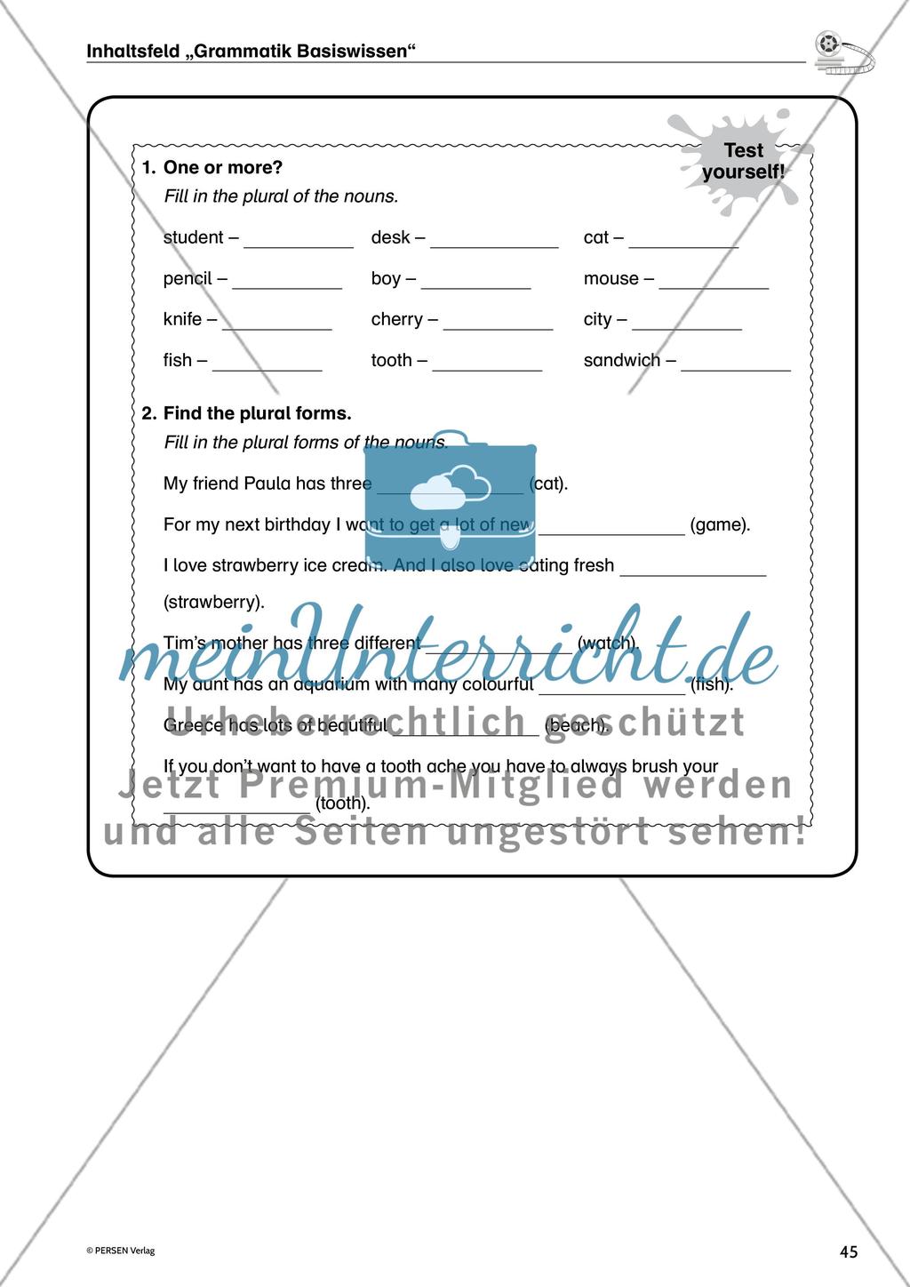 Inhaltsfeld „Grammatik Basiswissen“ - Teil 2 Preview 3