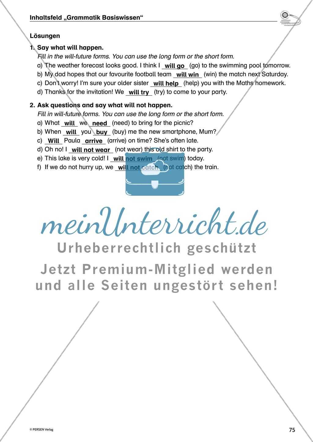 Inhaltsfeld „Grammatik Basiswissen“ - Teil 3 Preview 13