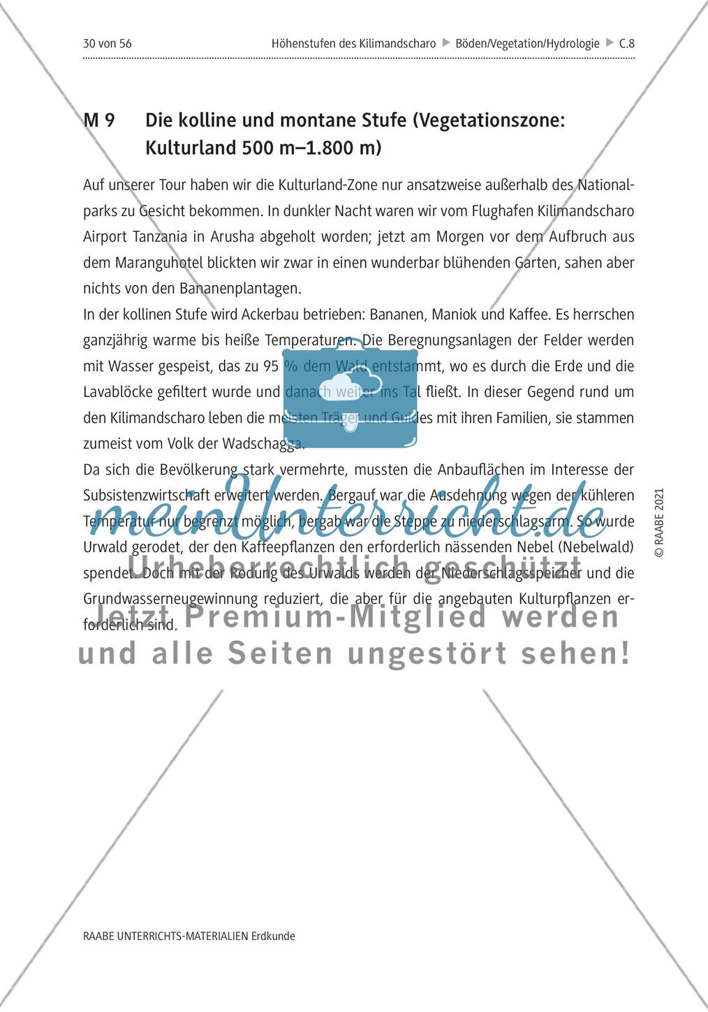 Höhenstufen und Vegetationszonen am Kilimandscharo erleben - M8-M13 Preview 2