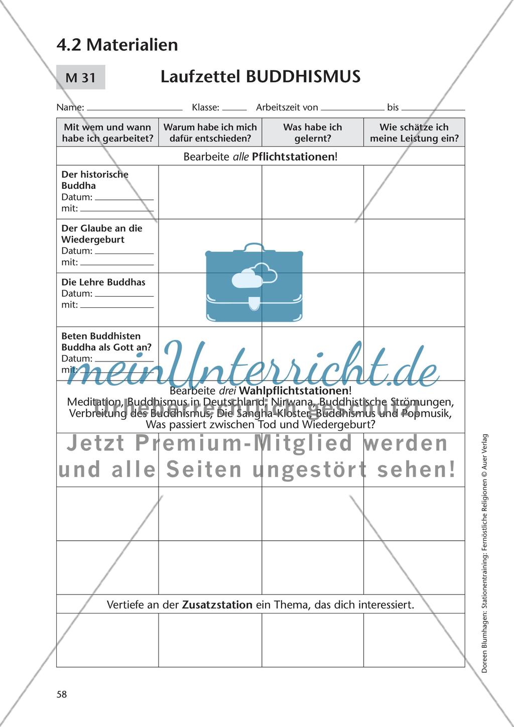 Stationentraining Buddhismus - Teil 2 Preview 1