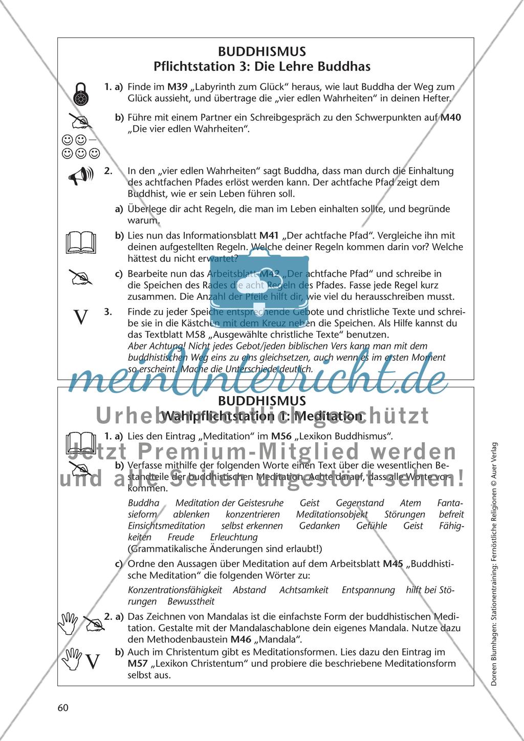 Stationentraining Buddhismus - Teil 2 Preview 3