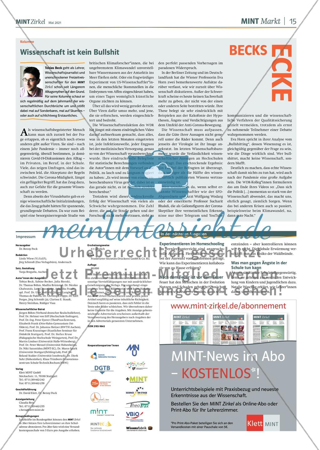 MINT Zirkel - Ausgabe 2, Mai 2021 Preview 15