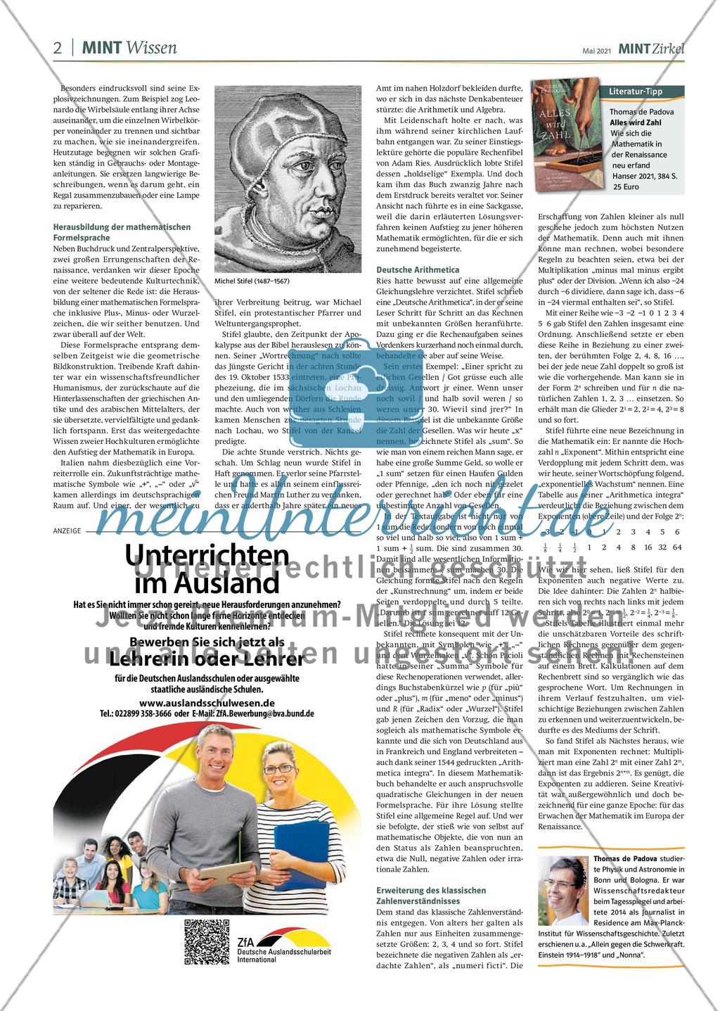 MINT Zirkel - Ausgabe 2, Mai 2021 Preview 2