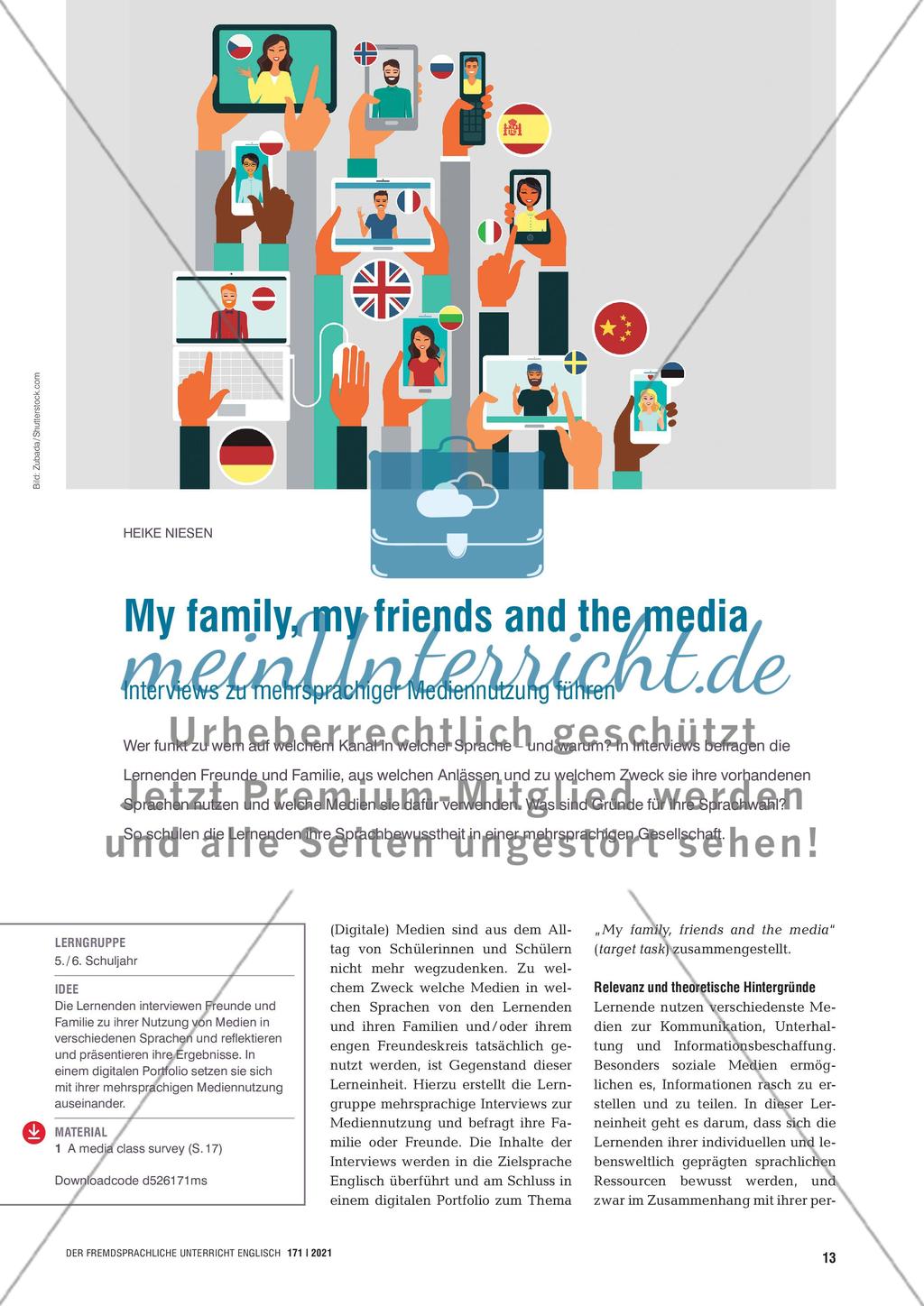 My family, my friends and the media Preview 1