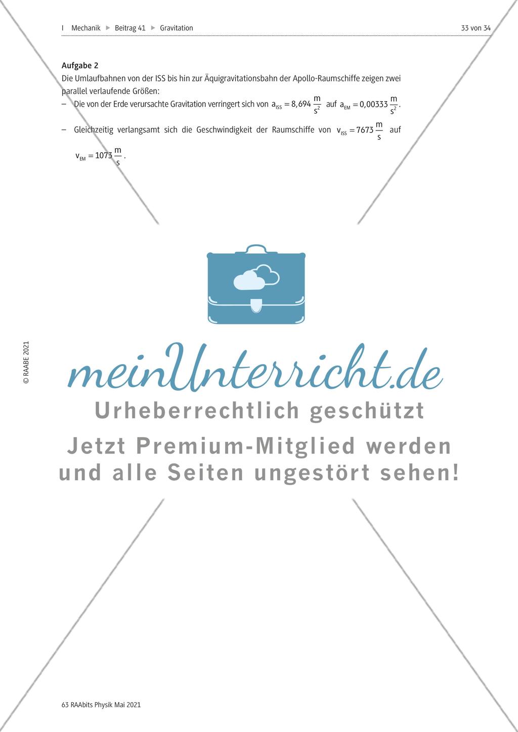 Gravitation Mond und Satelliten II Preview 6