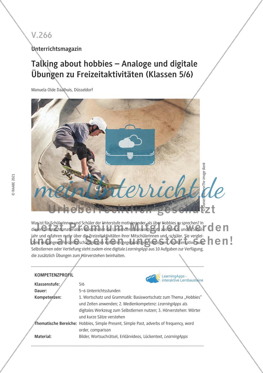 Talking about hobbies Preview 1