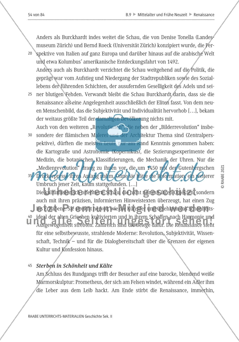 Die Renaissance in der Rezeption Preview 2