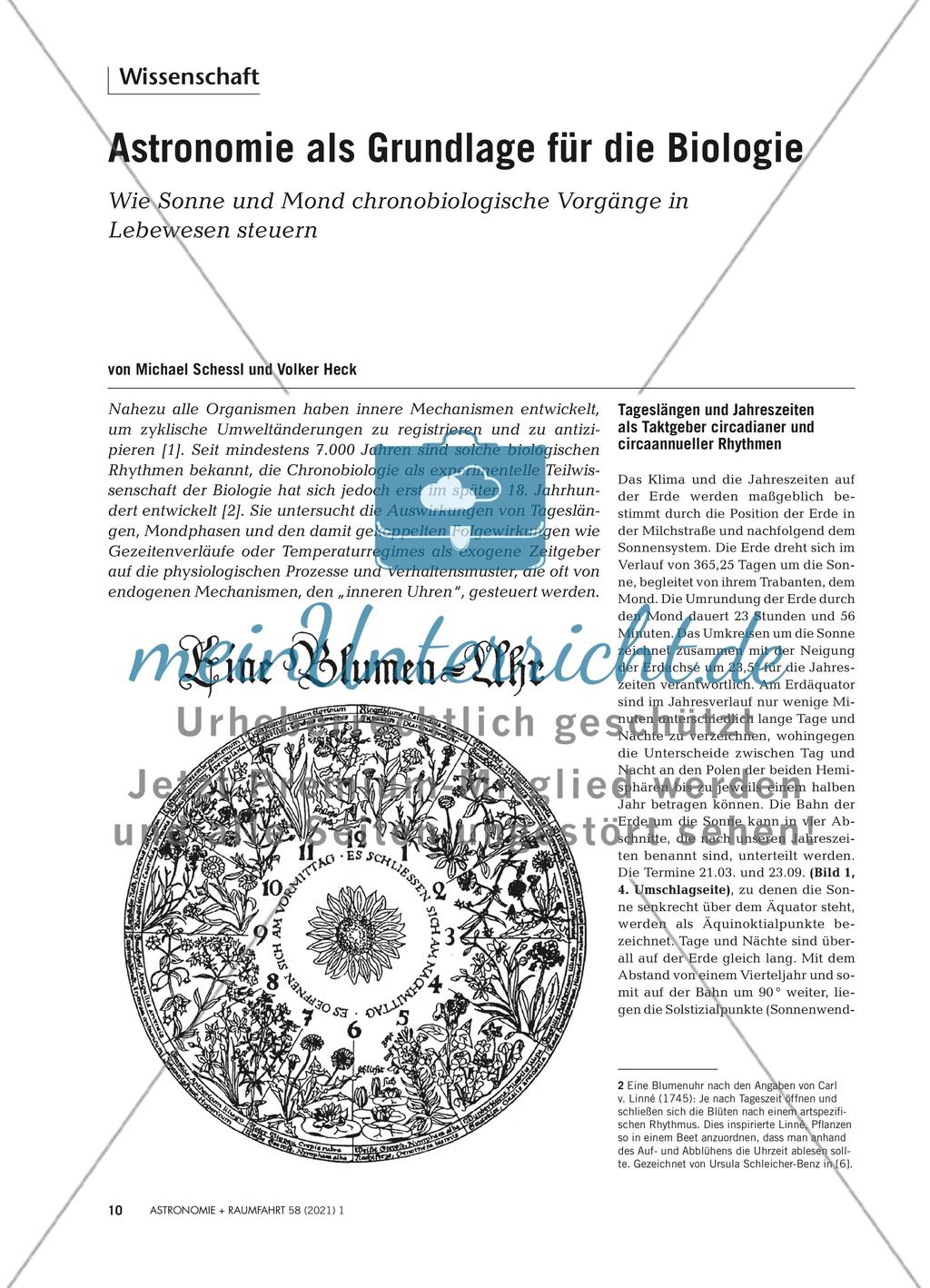 Astronomie als Grundlage für die Biologie Preview 1