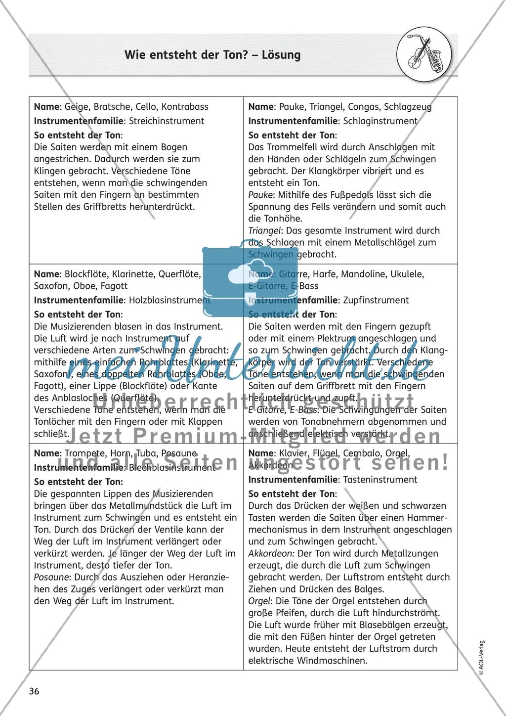 Wissen rund um die Instrumente - Teil 2 Preview 11