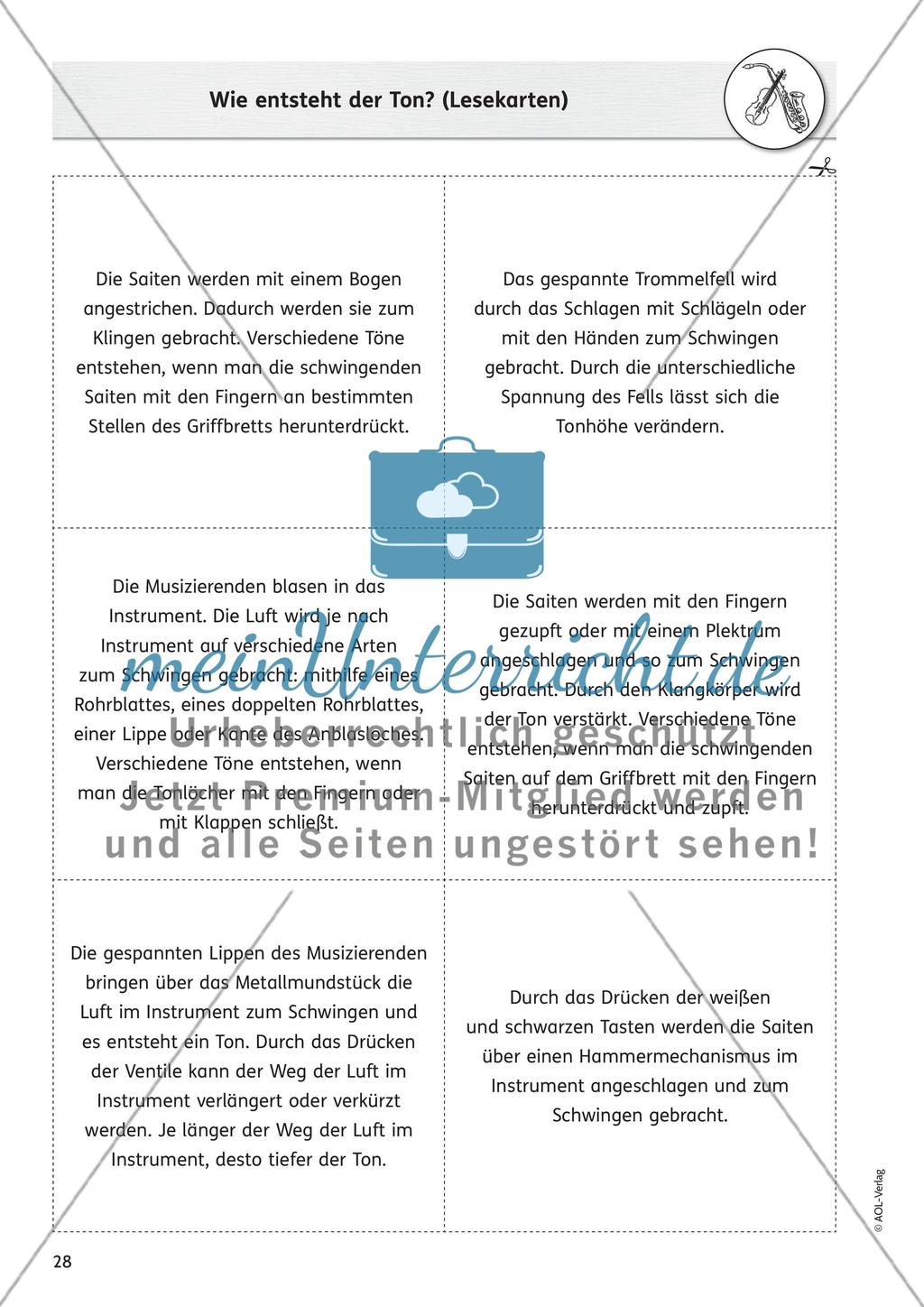 Wissen rund um die Instrumente - Teil 2 Preview 3