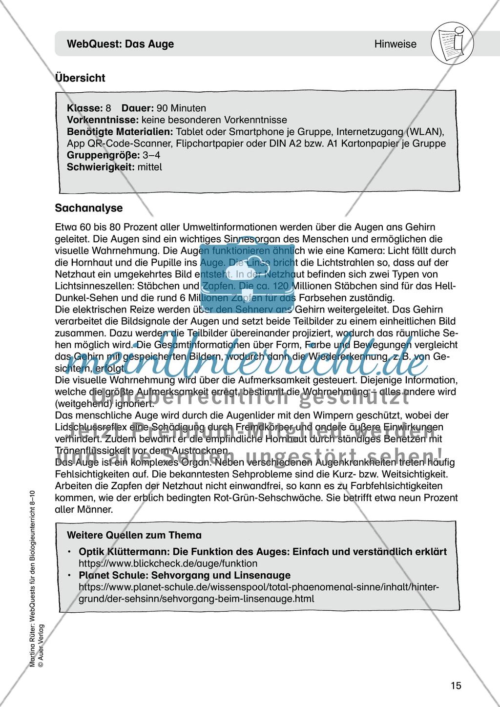 WebQuest: Das Auge Preview 1