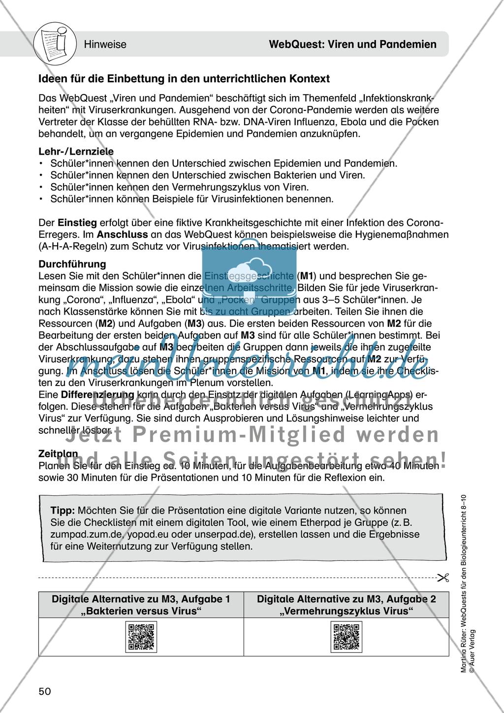 WebQuest: Viren und Pandemien Preview 2