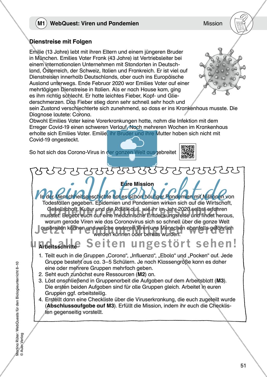 WebQuest: Viren und Pandemien Preview 3