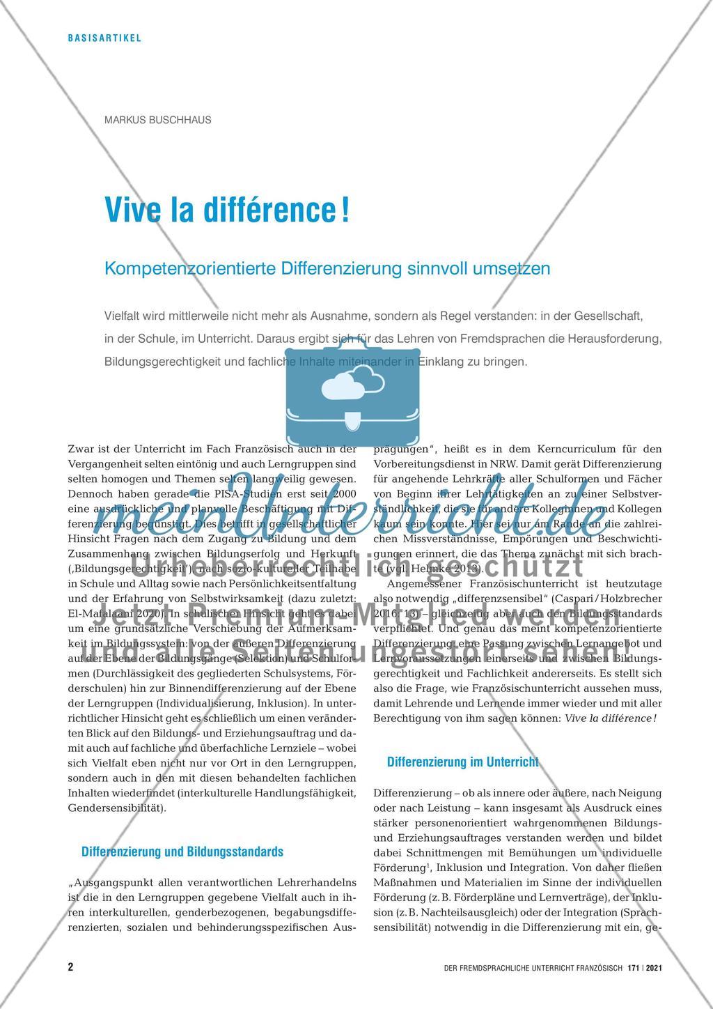 Vive la différence ! Preview 1
