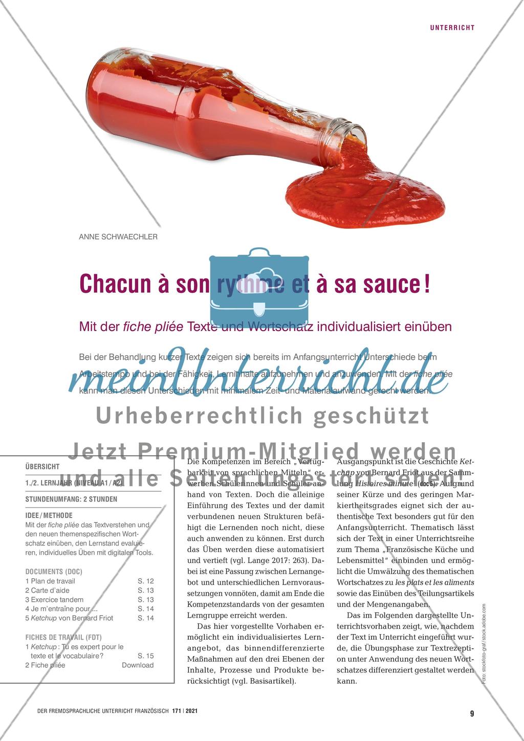 Chacun à son rythme et à sa sauce ! Preview 1