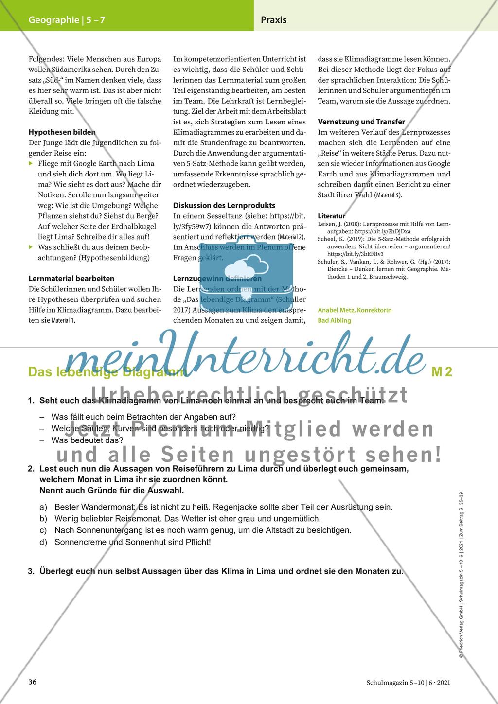Das Klima mit dem Klimadiagramm beschreiben Preview 2