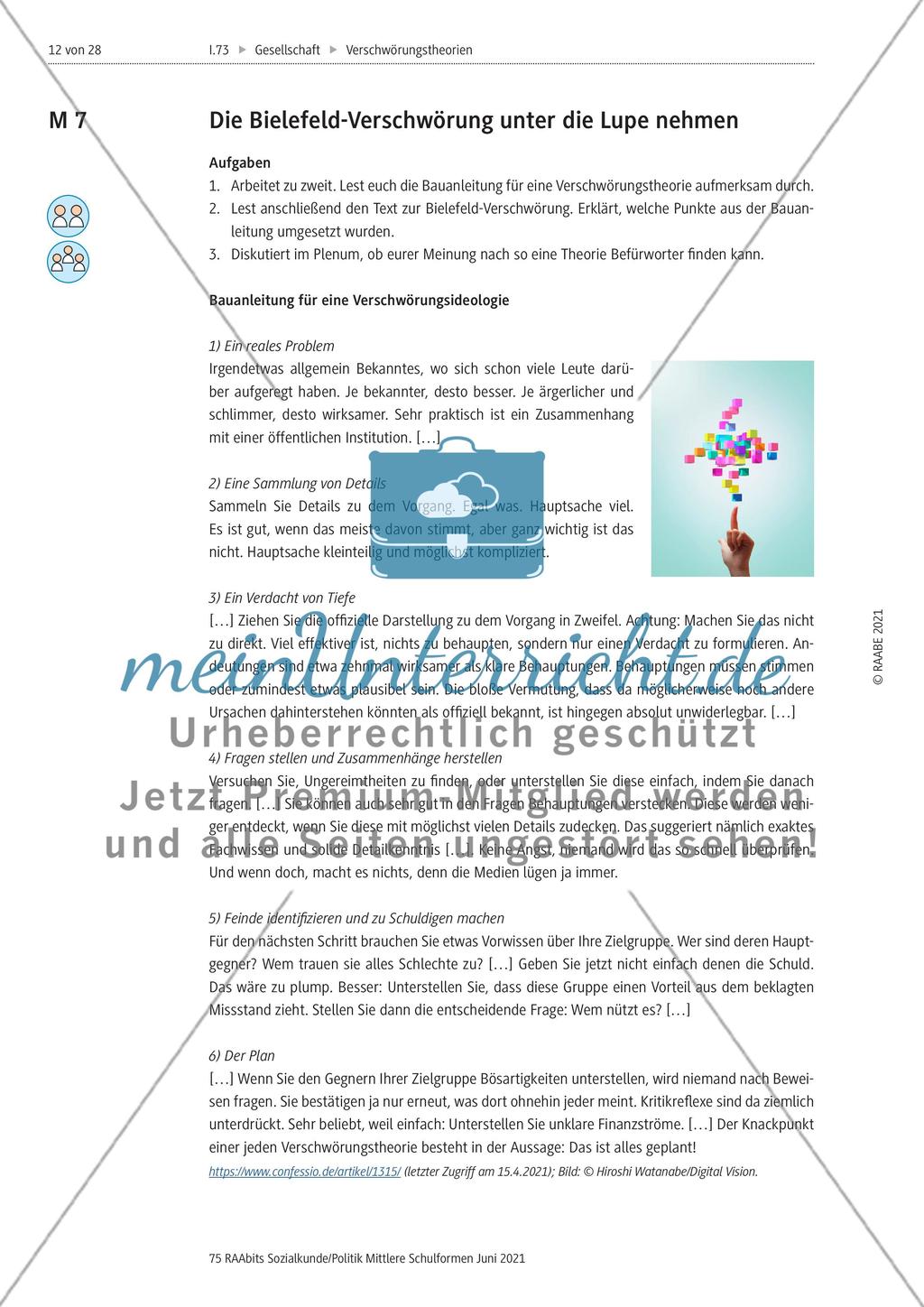 Verschwörungstheorien - meinUnterricht