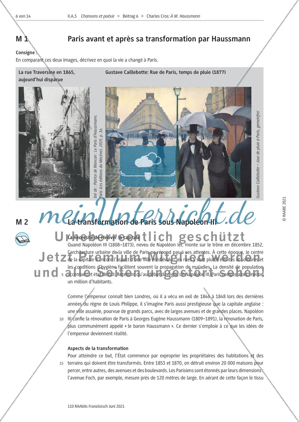 Charles Cros: À M. Haussmann - M1-M3 Preview 1