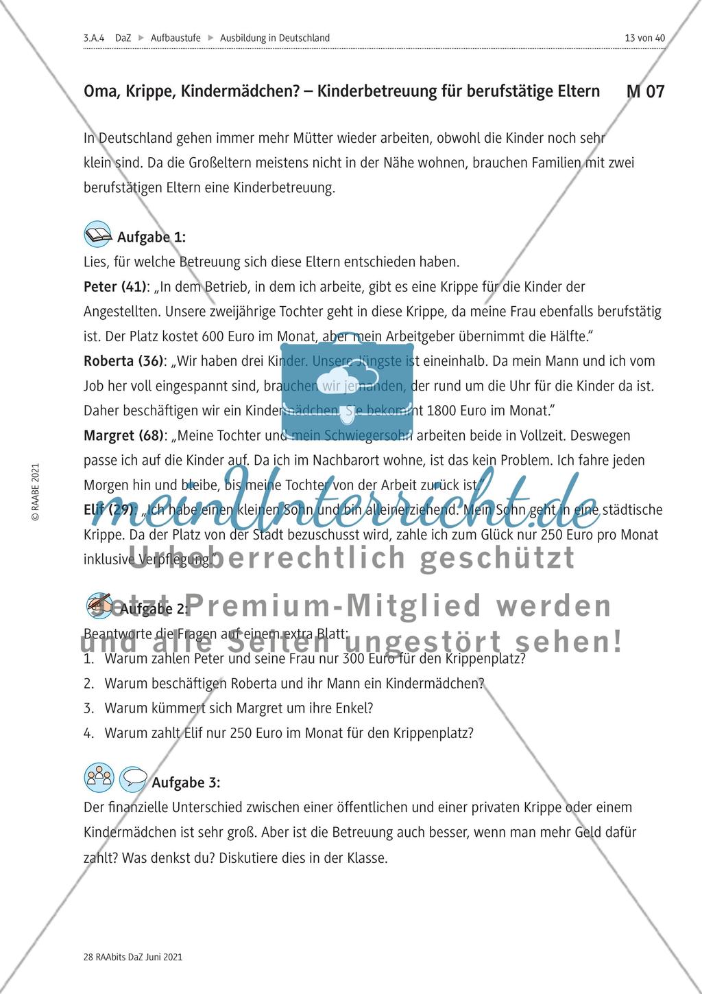 Wortschatz üben und anwenden Preview 1