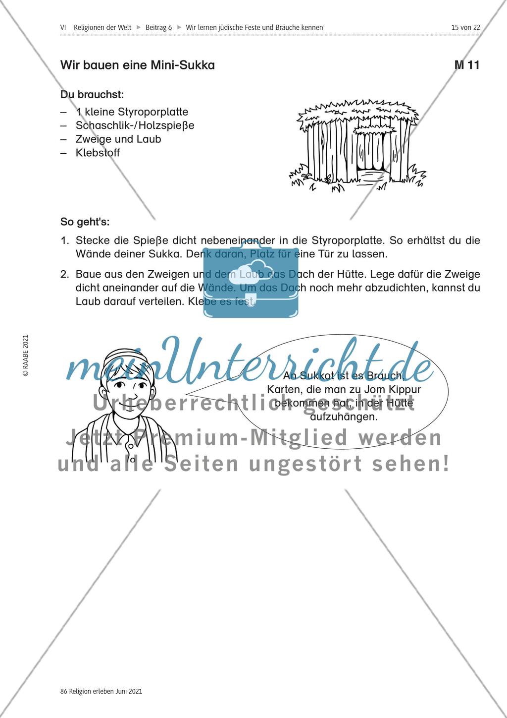 Wir lernen jüdische Feste und Bräuche kennen Preview 15