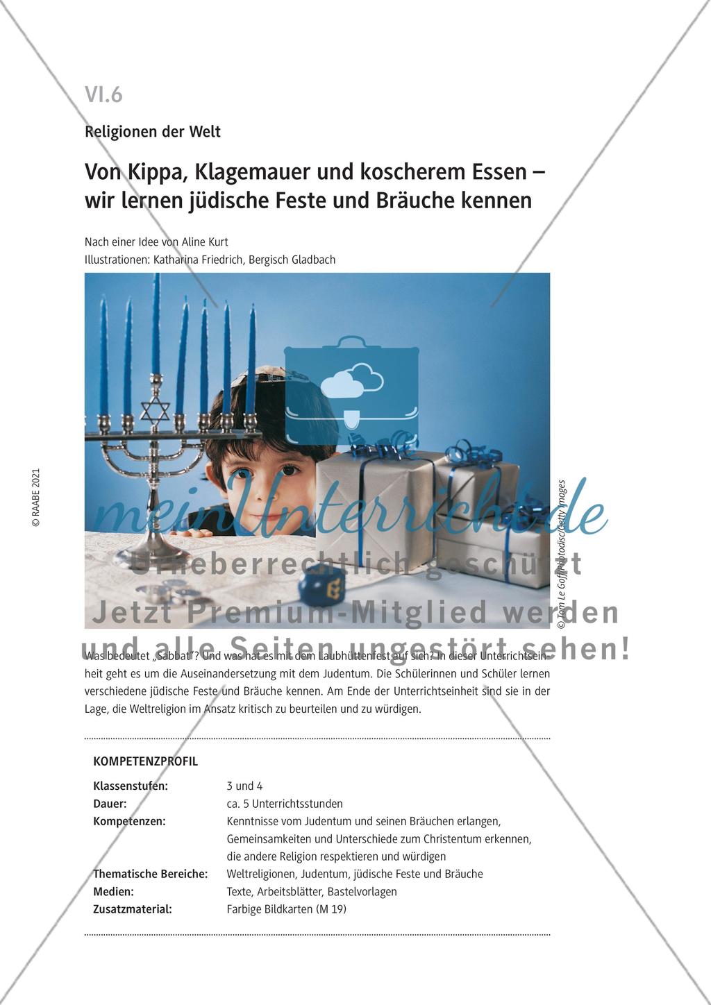 Wir lernen jüdische Feste und Bräuche kennen Preview 1