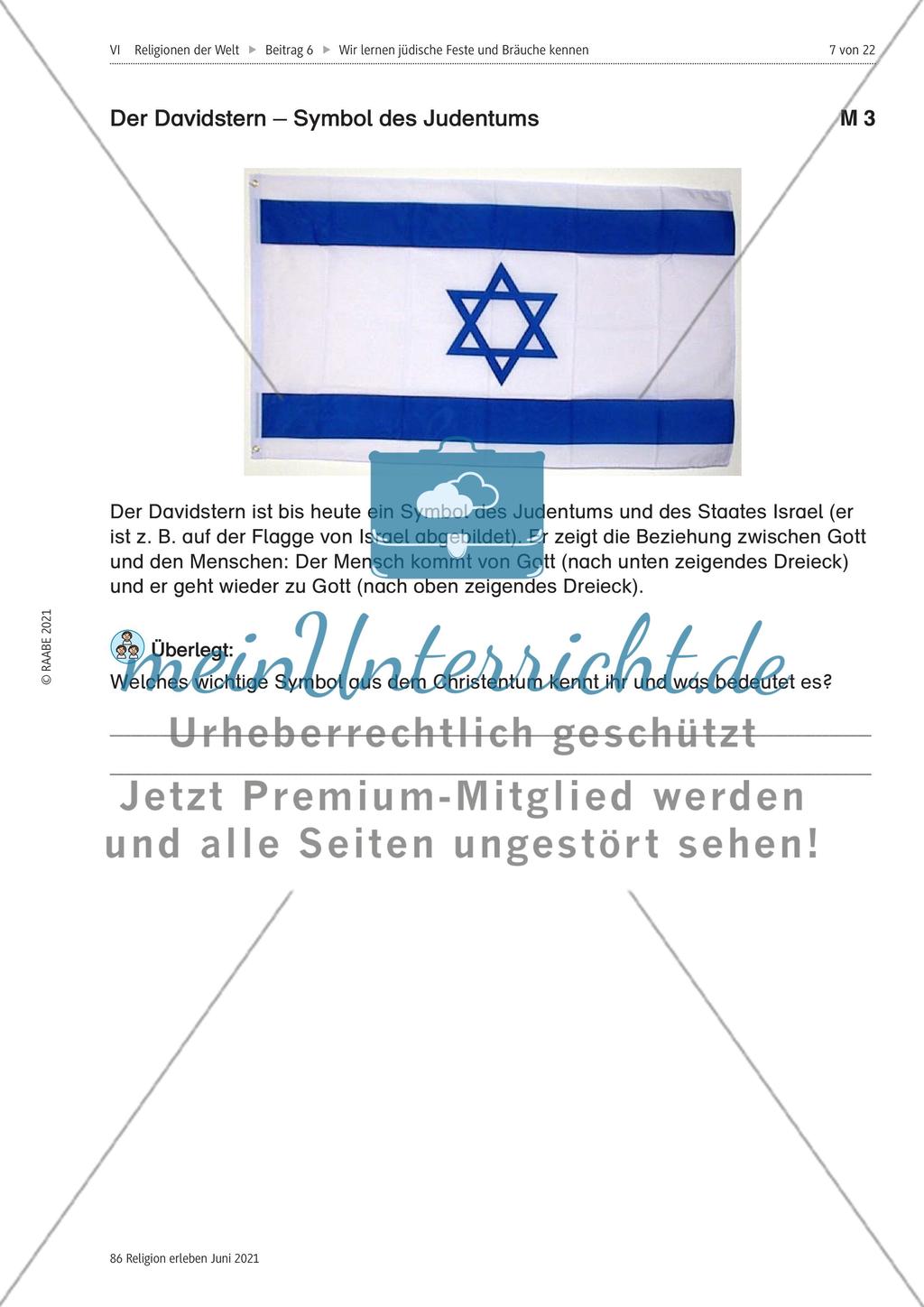 Wir lernen jüdische Feste und Bräuche kennen Preview 7