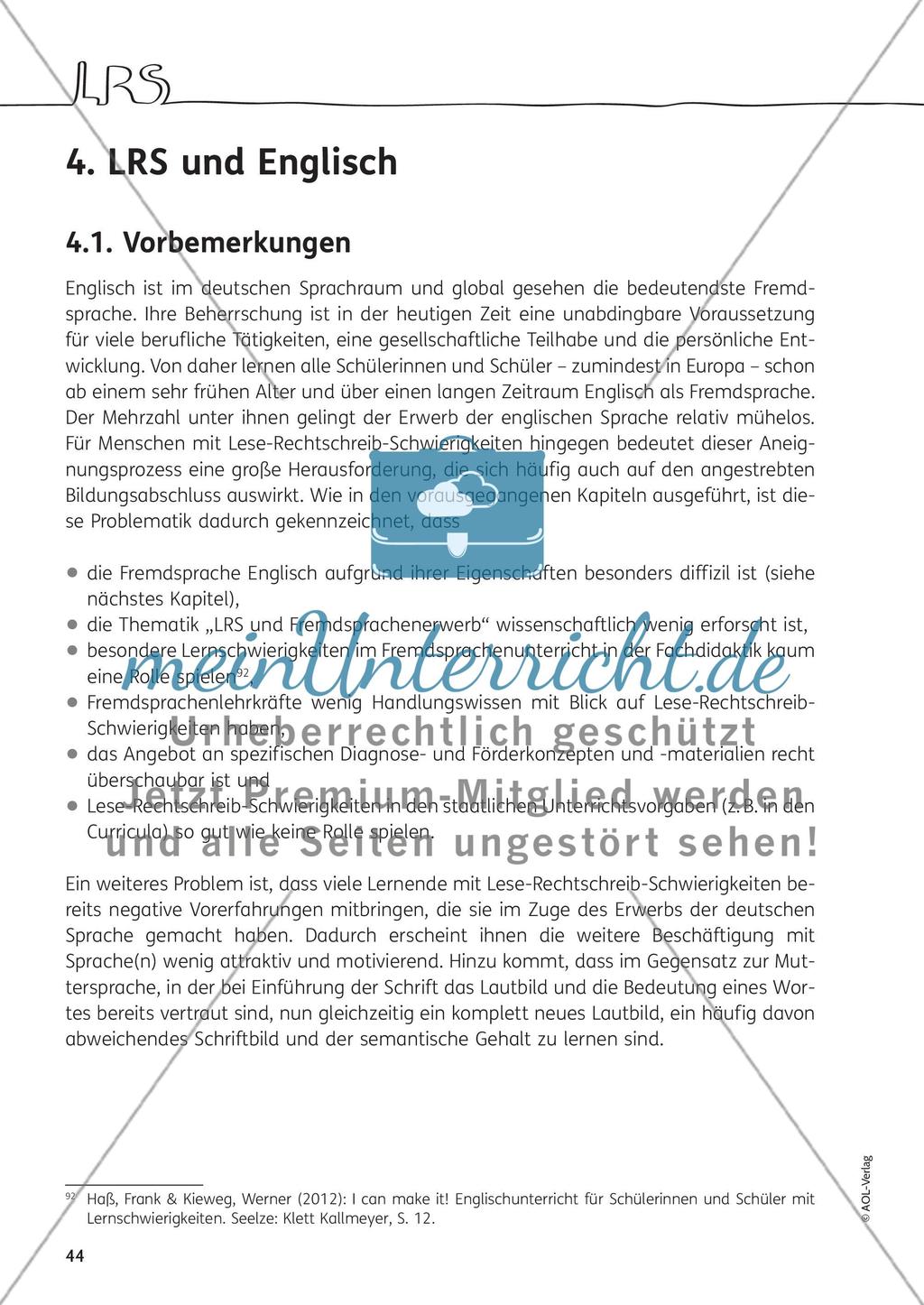 LRS und Englisch Preview 1