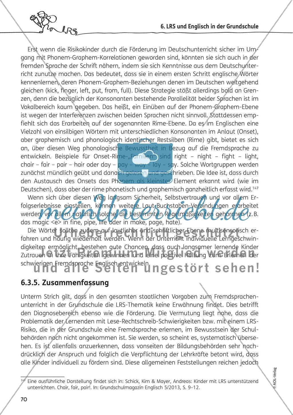 LRS und Englisch in der Grundschule Preview 10