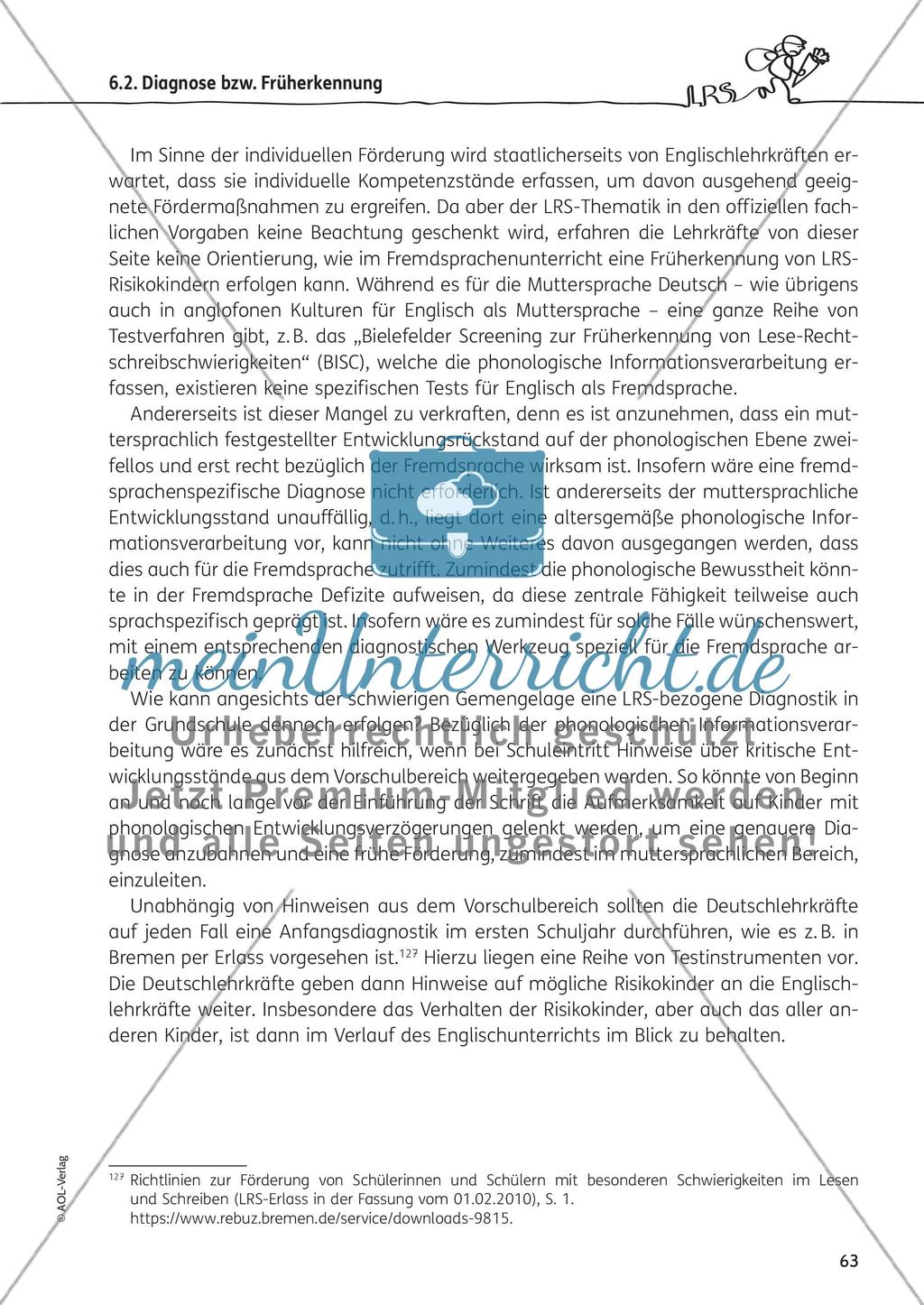 LRS und Englisch in der Grundschule Preview 3
